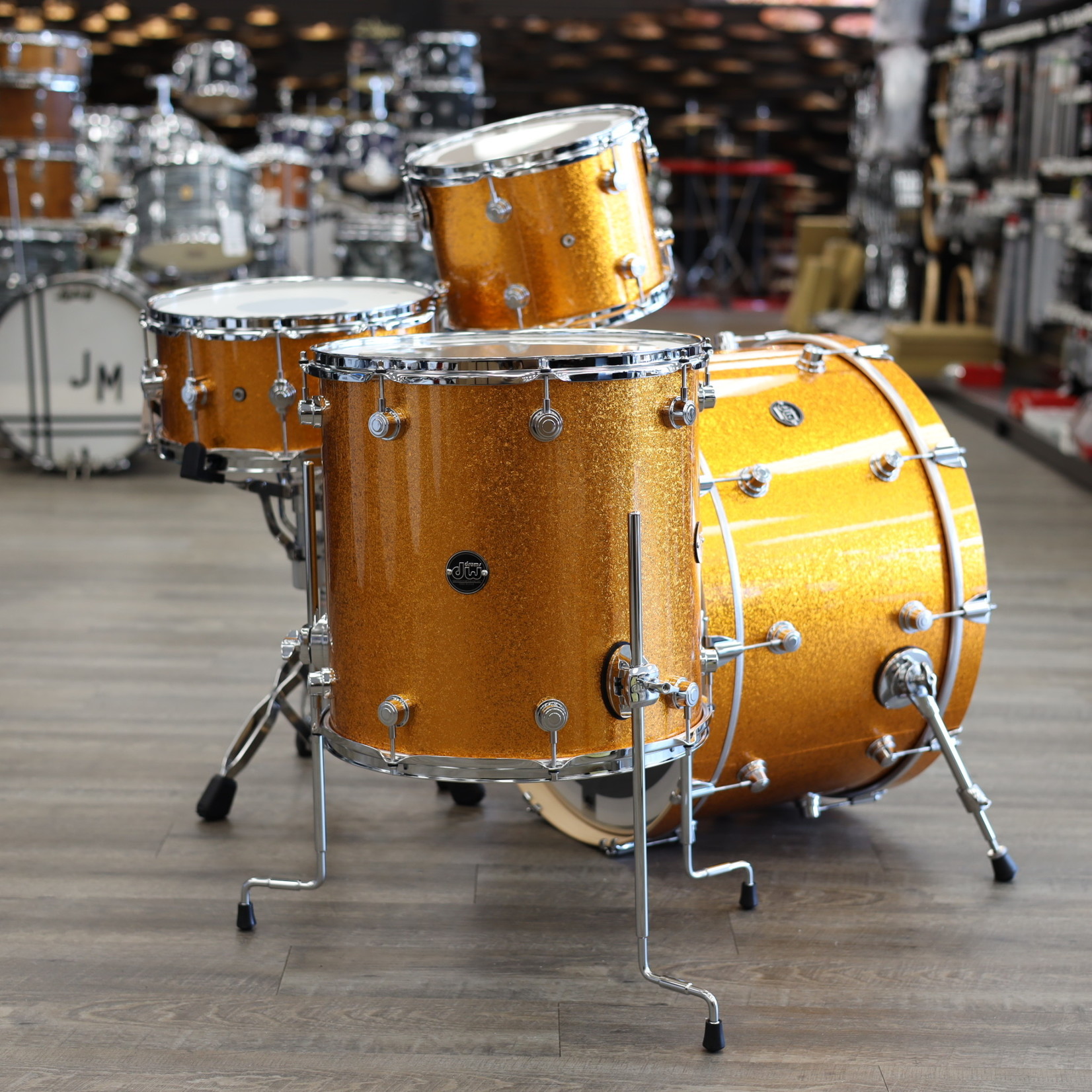 DW DW Performance Series 4-Piece Shell Pack 24/12/16/14S (Gold Sparkle)