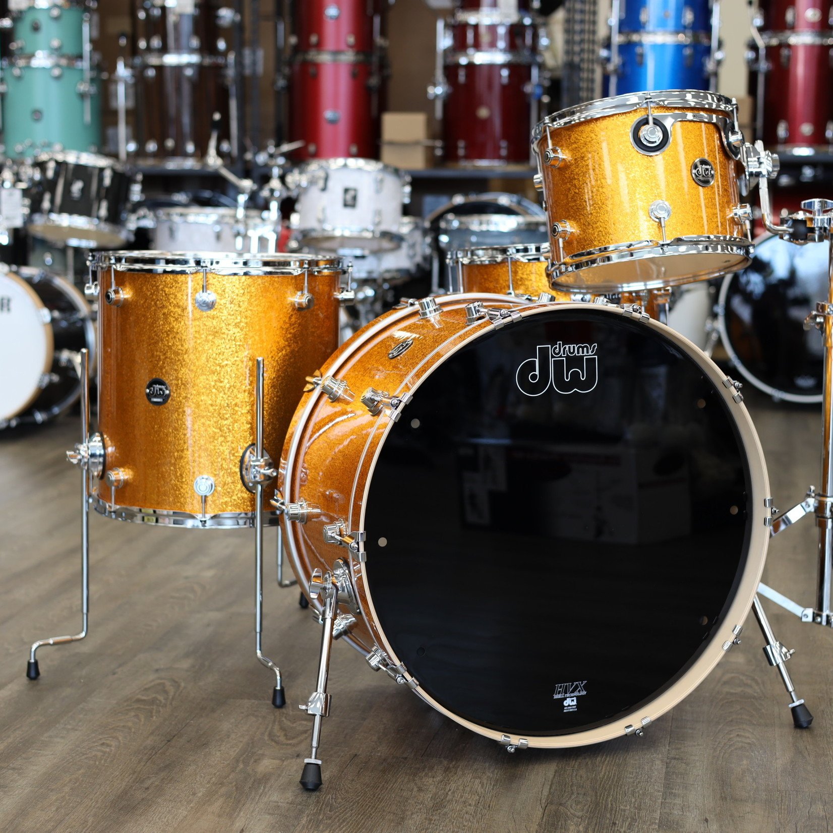 DW DW Performance Series 4-Piece Shell Pack 24/12/16/14S Gold Sparkle