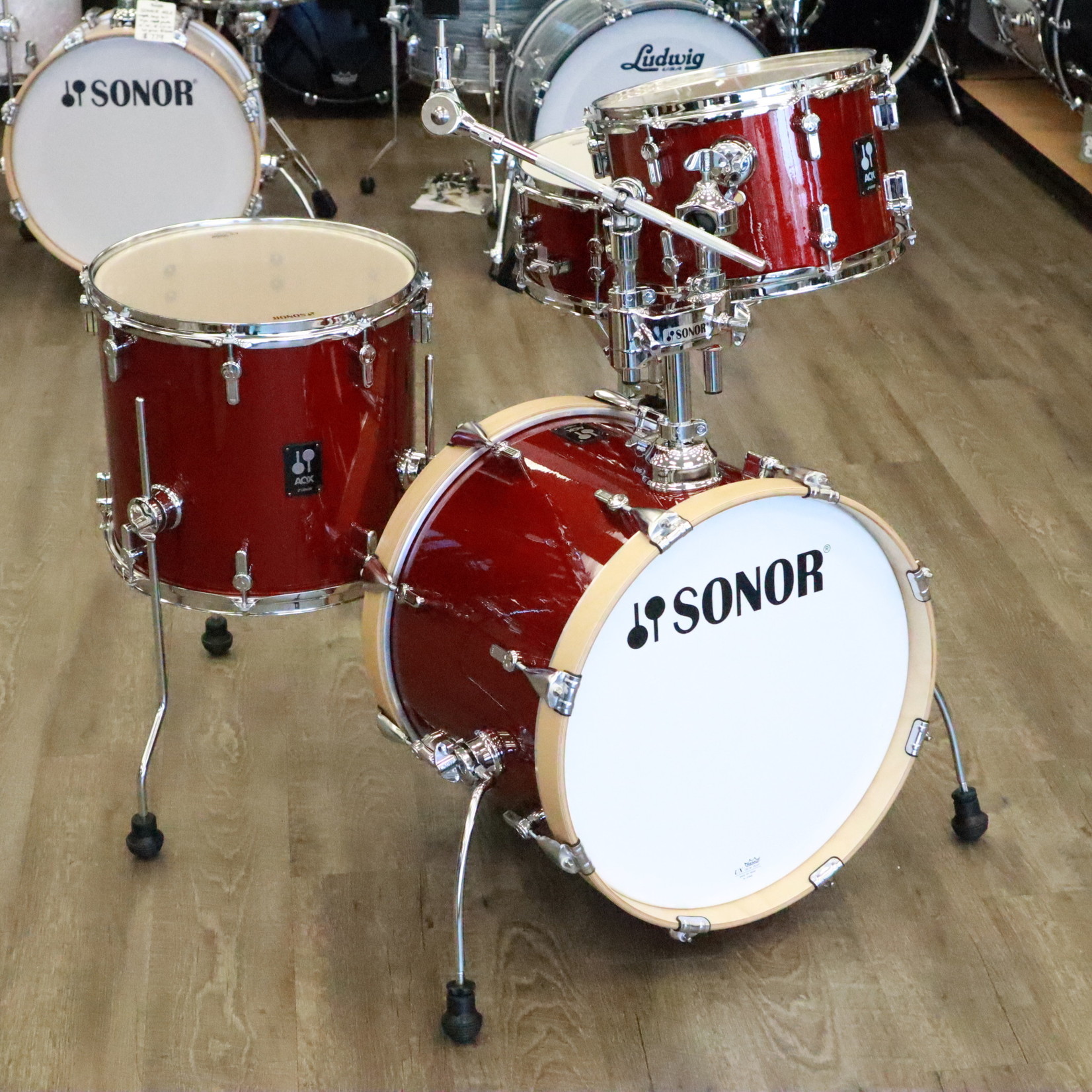 Sonor Sonor AQX Jazz Set Shell Pack 12/13/14/18 Red Moon Sparkle AQX-JAZZWMCRMS