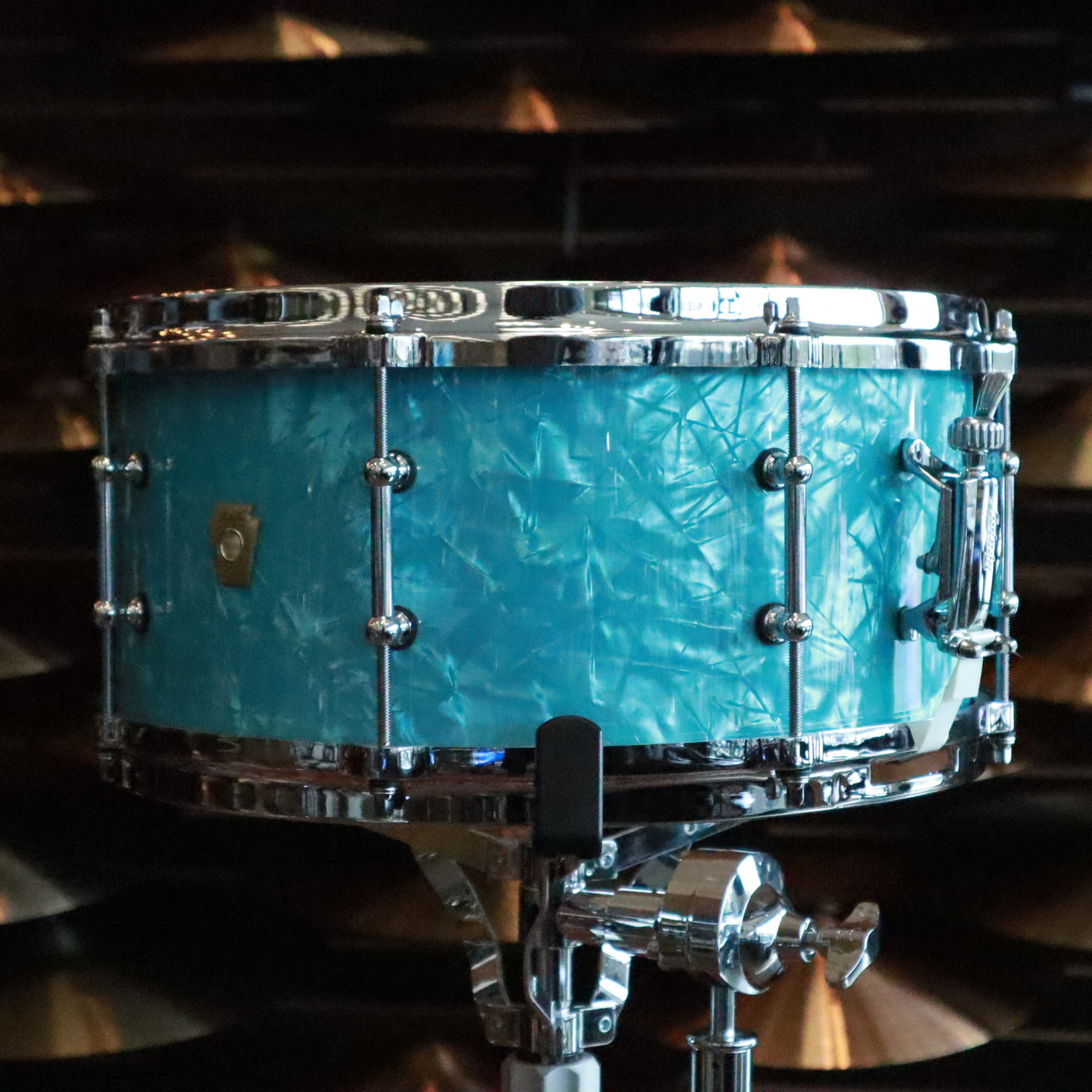 Ludwig Ludwig 6.5x14" Limited Edition Classic Maple Snare Drum (Glacier Blue Pearl) With Tube Lugs And Diecast Hoops