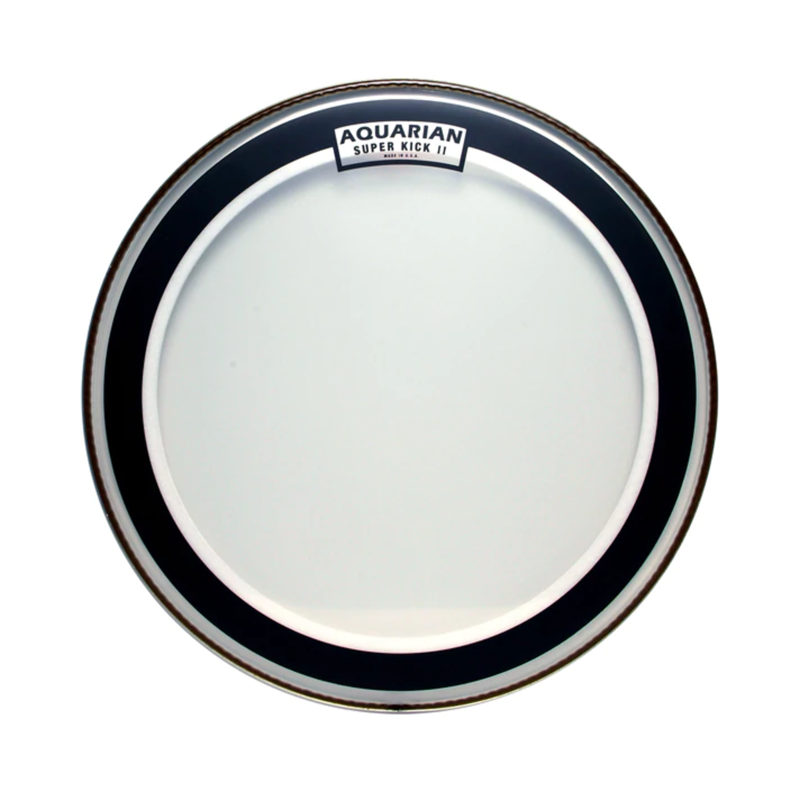 Aquarian Aquarian Super Kick II Clear Drumhead w/Tom Hoop 18"