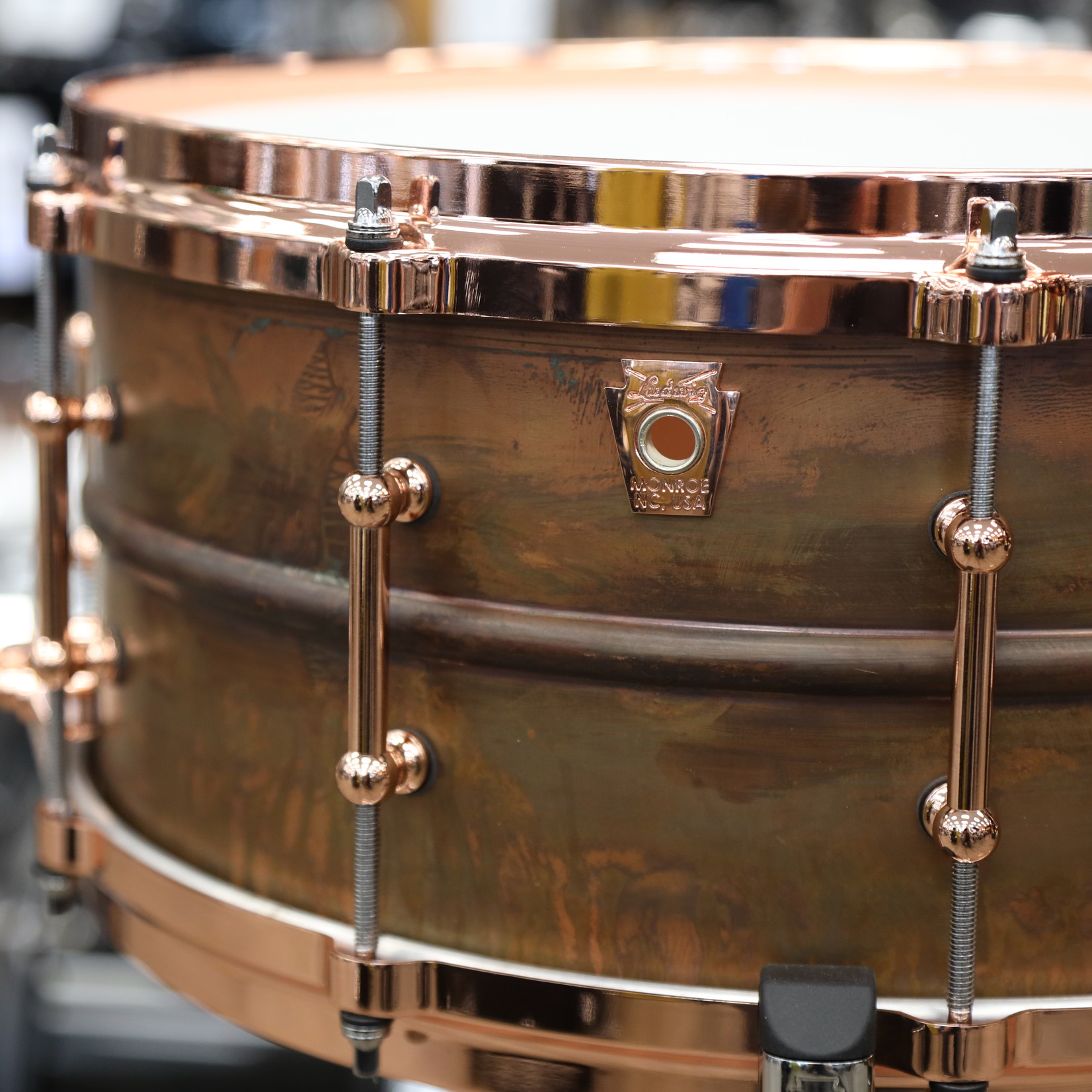 Ludwig Ludwig Raw Copperphonic 6.5x14" w/Tube Lugs & Copper Hardware LC663TC