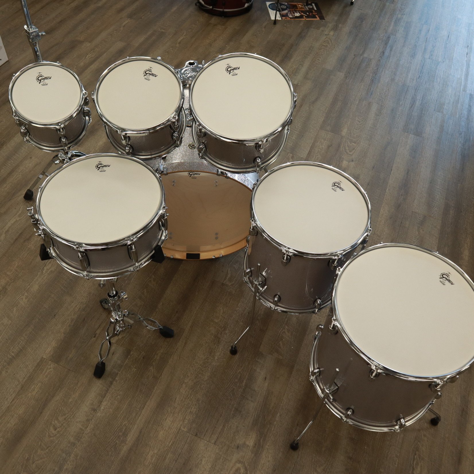 Gretsch Gretsch Catalina Maple 7-Pc Shell Pack 8/10/12/14/16/22/14s (Silver Sparkle)