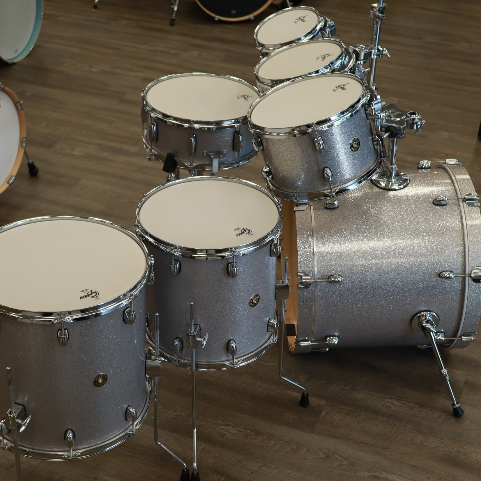 Gretsch Gretsch Catalina Maple 7-Pc Shell Pack 8/10/12/14/16/22/14s (Silver Sparkle)