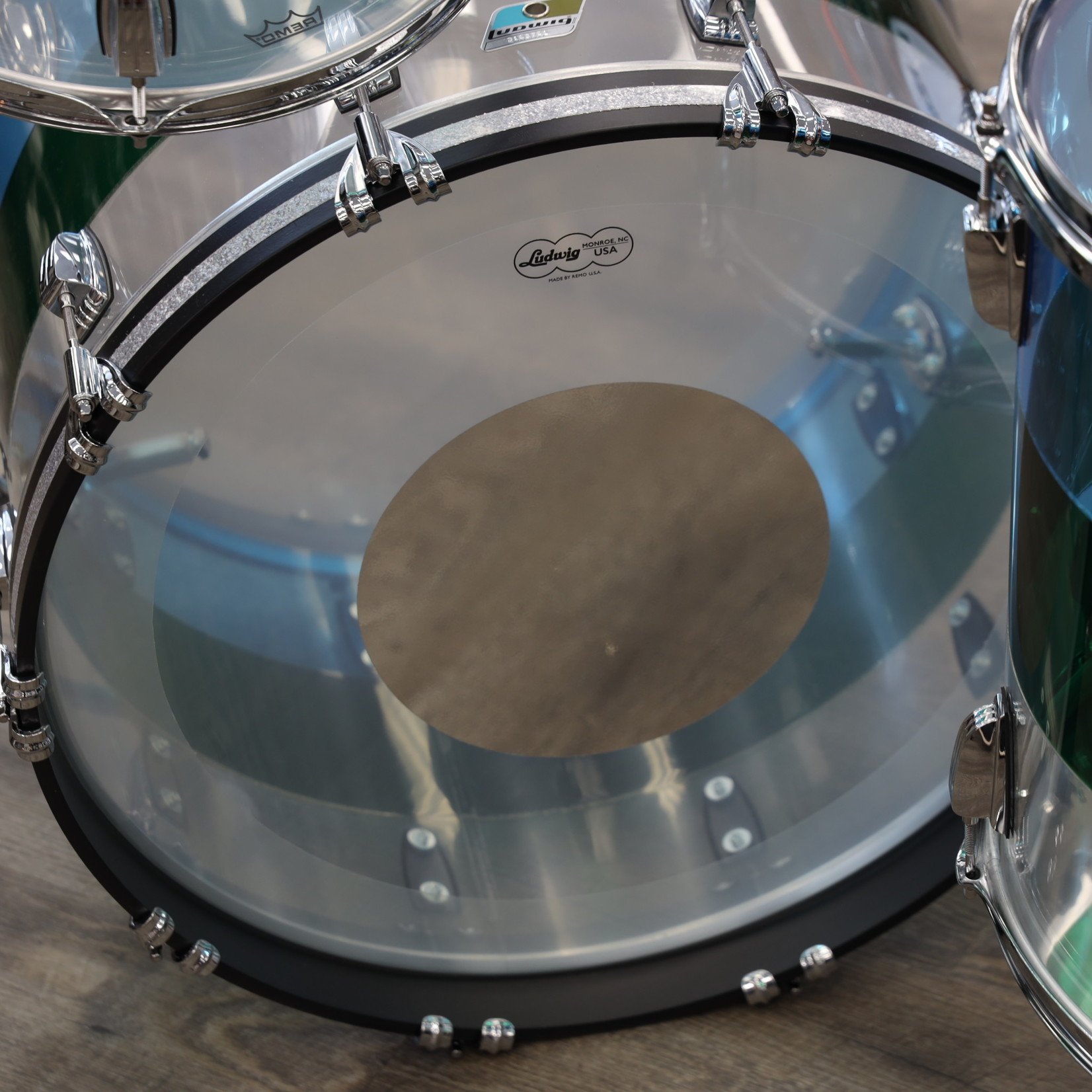 Ludwig Ludwig 50th Anniversary LTD Vistalite Fab Shell Pack 13/16/22 Pattern A Blue/Green/Clear