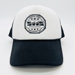 2112 2112 White Trucker Hat with Hoop Logo