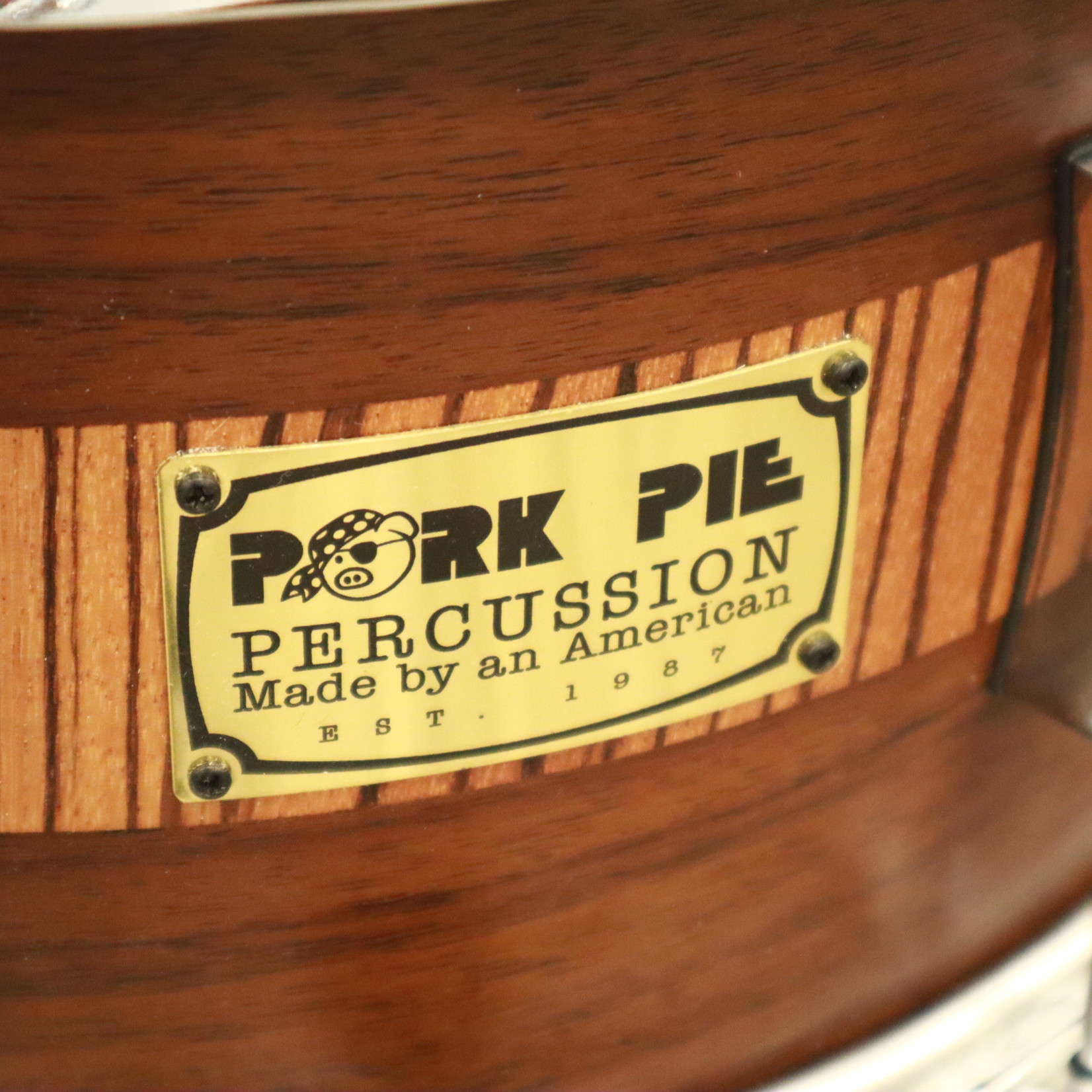 Pork Pie Pork Pie 7x13" Maple Snare Drum (Rosewood/ Zebrawood Veneer)