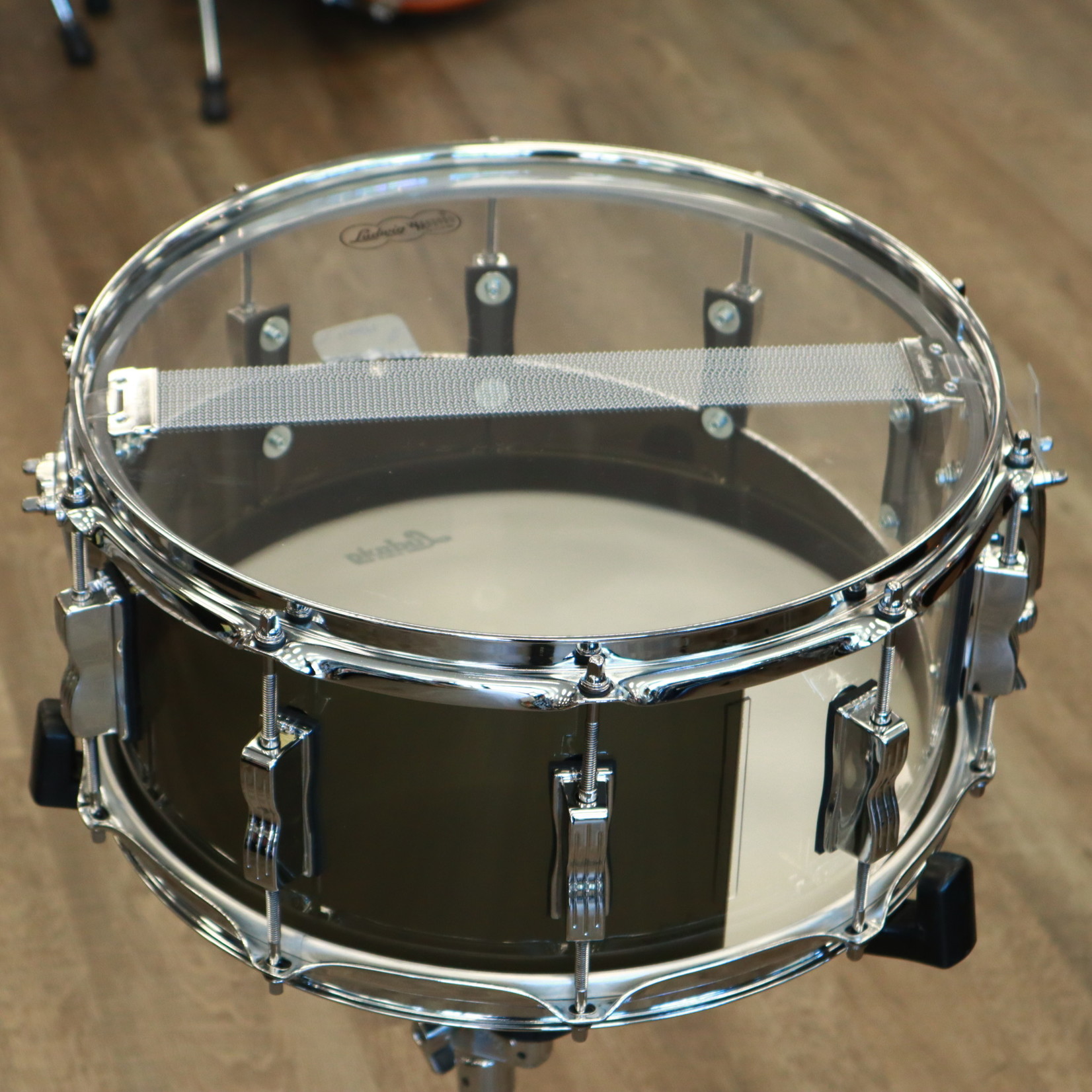 Ludwig Ludwig 50th Anniversary LTD Vistalite 6.5x14 Snare Drum Pattern E Smoke/Clear