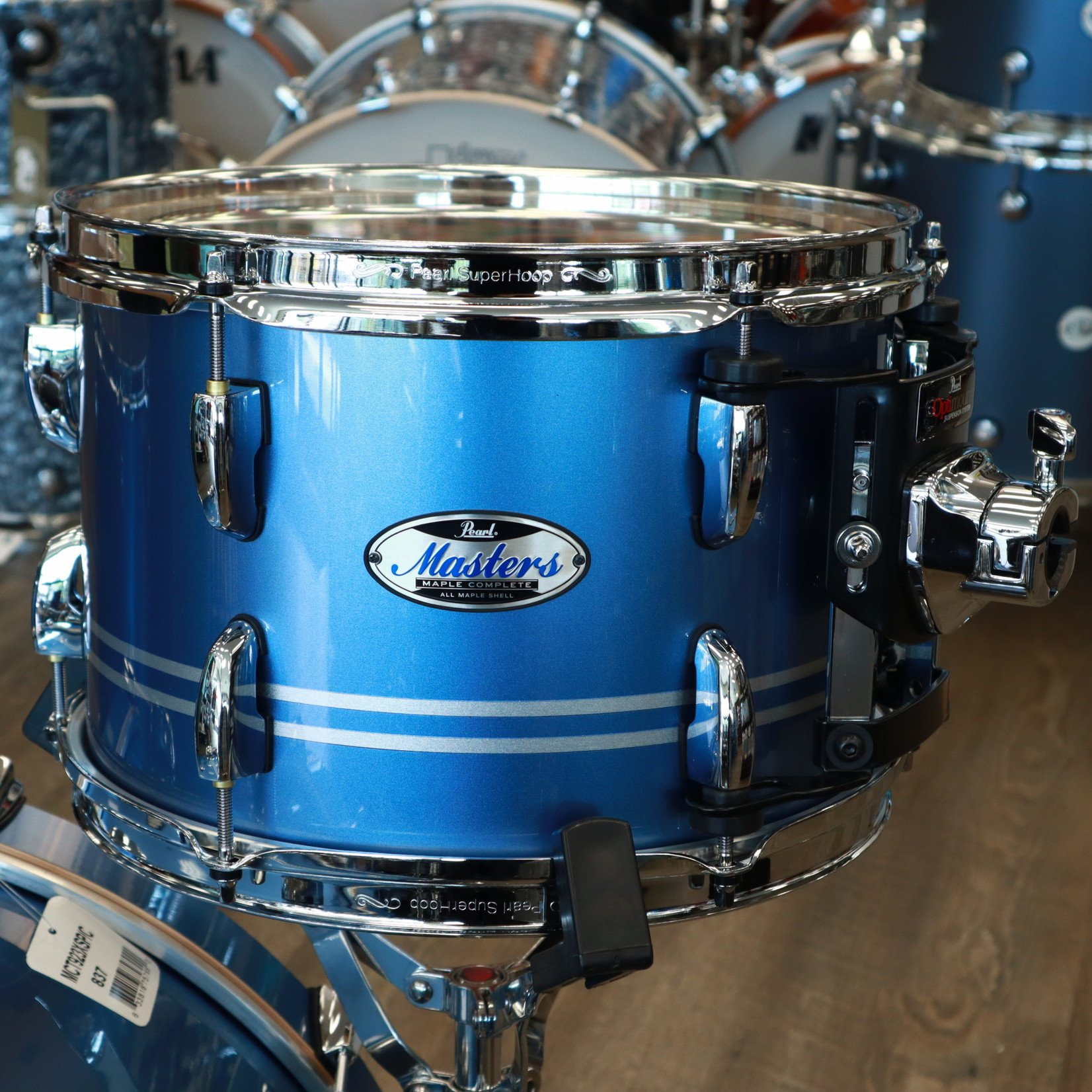 Pearl Pearl Masters Maple Complete Shell Pack 16x22", 16x16", 8x12" (Chrome Contrail Lacquer)