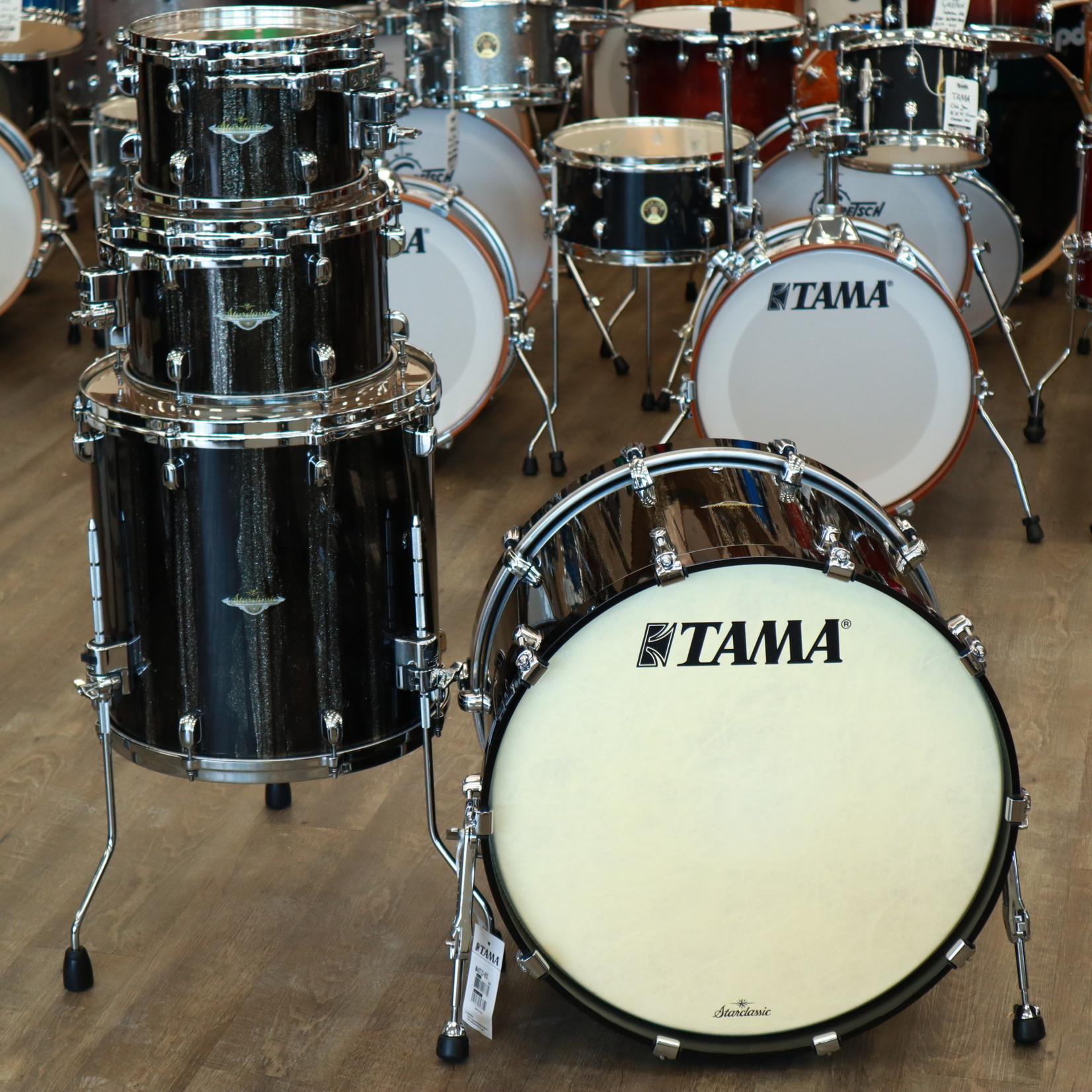 Tama Tama Starclassic Maple Shell Pack 22/10/12/16 (Black Clouds & Silver Linings) MA42TZSBCS