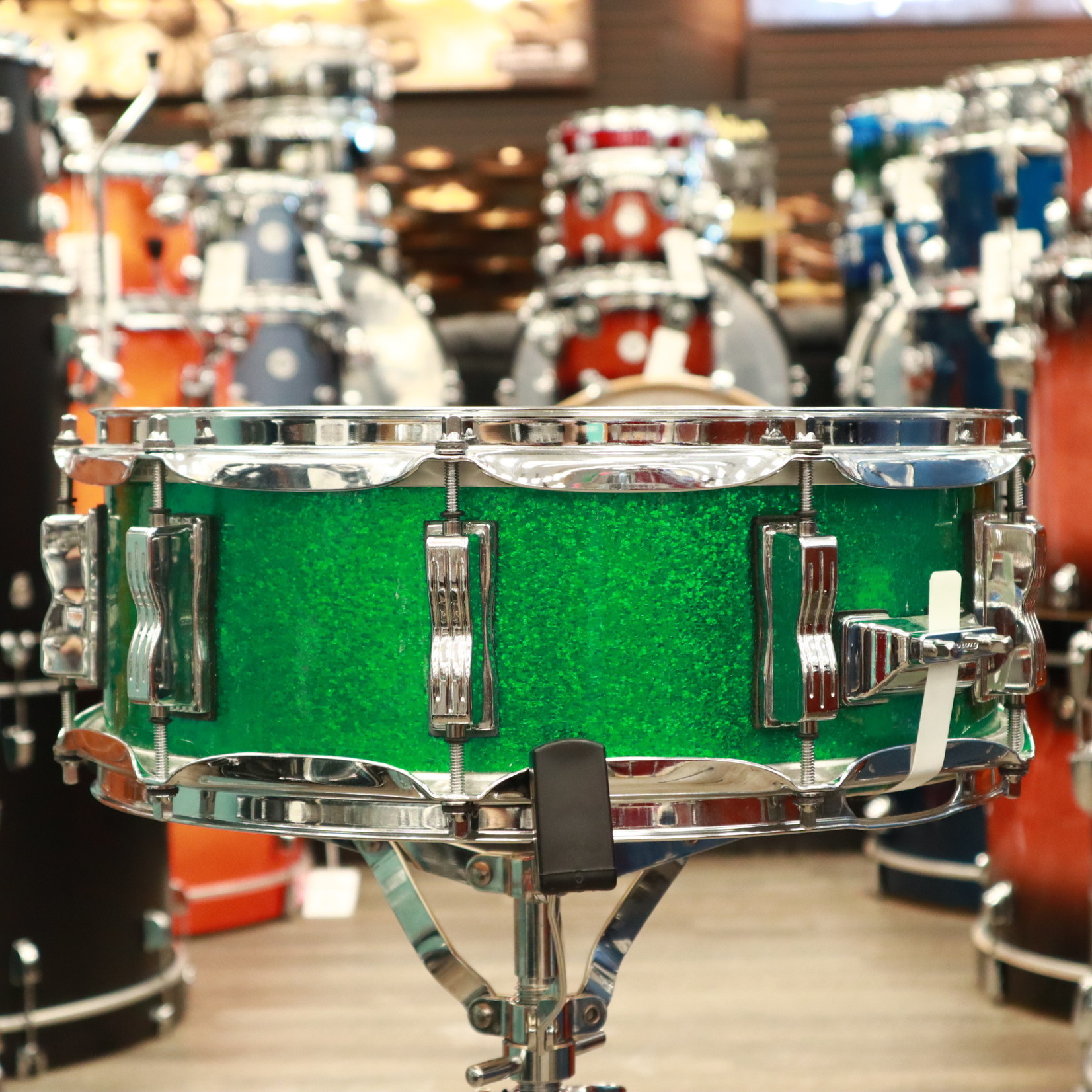 Ludwig Used Ludwig Legacy Maple 5x14" Snare Drum (Green Sparkle)