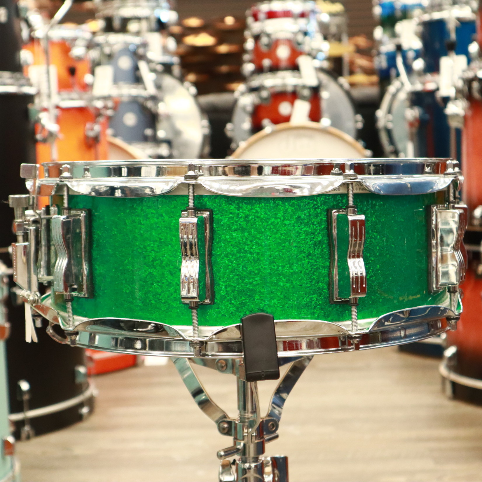 Ludwig Used Ludwig Legacy Maple 5x14" Snare Drum (Green Sparkle)