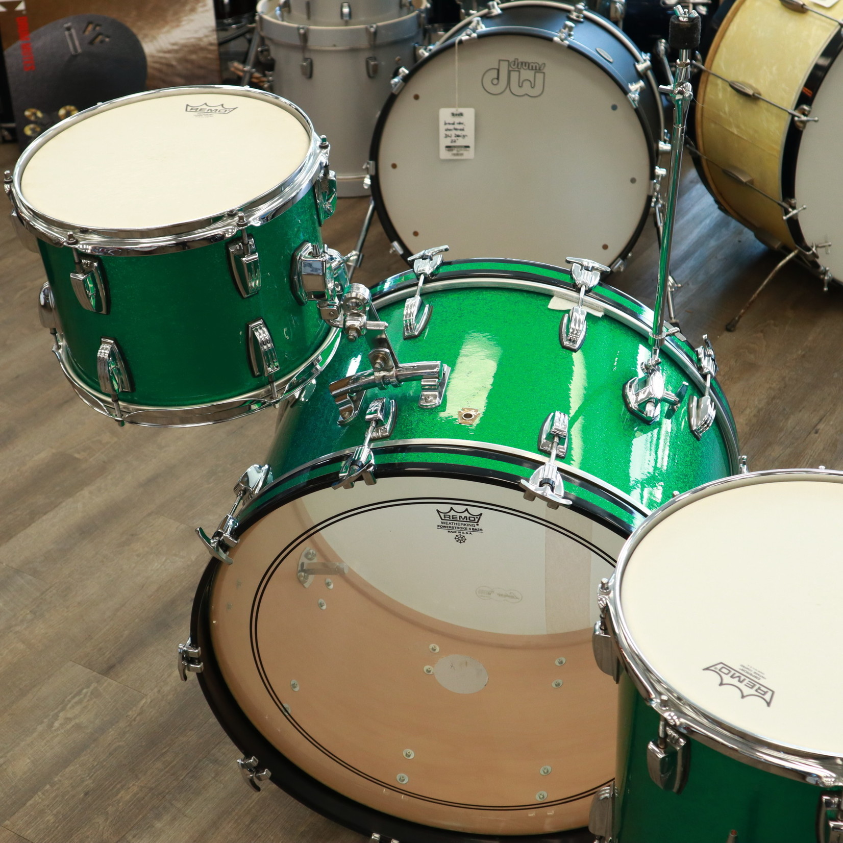 Ludwig Ludwig Legacy Maple 4-PC Shell Pack 12/14/16/24 (Green Sparkle)