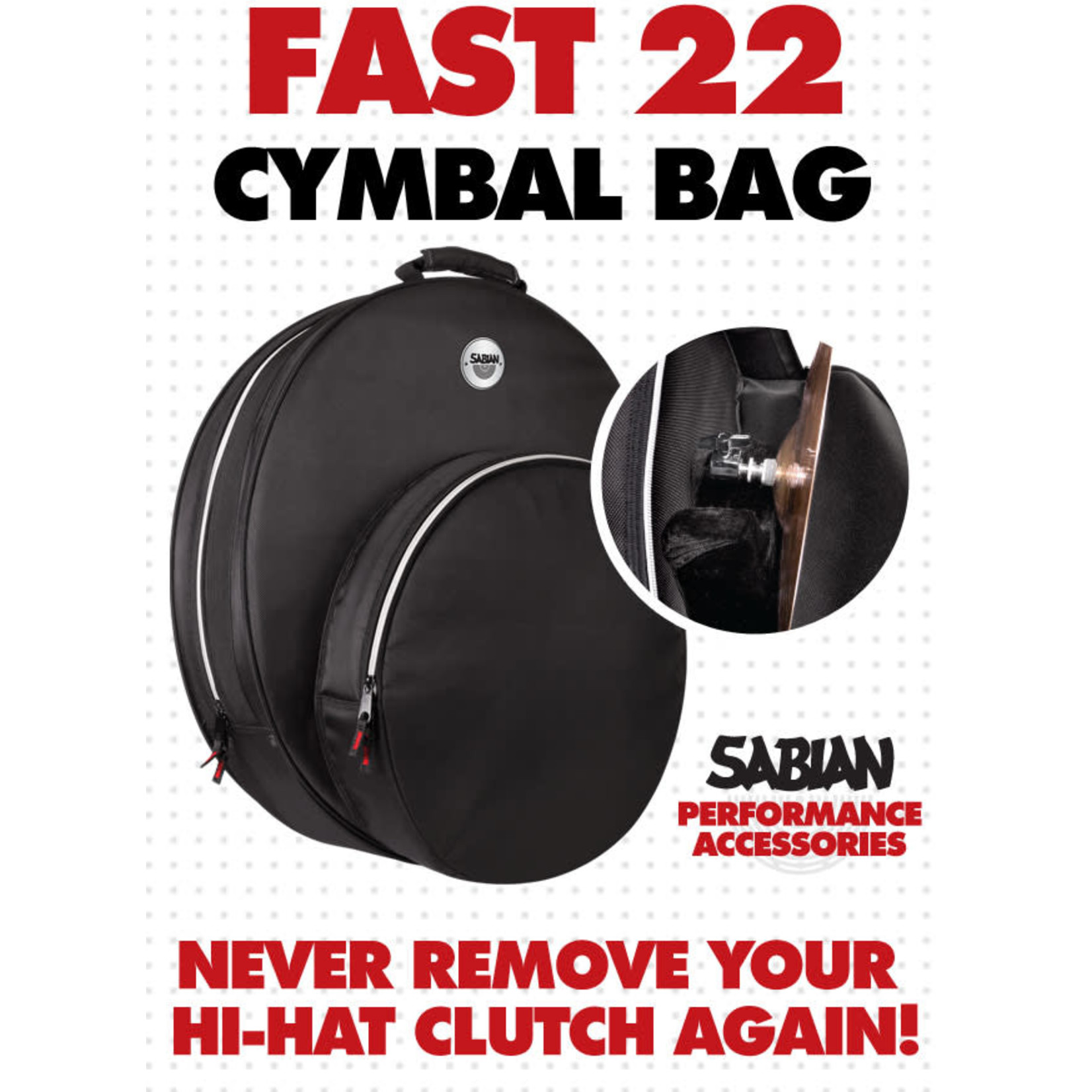 Sabian Sabian Fast 22" Cymbal Bag SFAST22 - Black