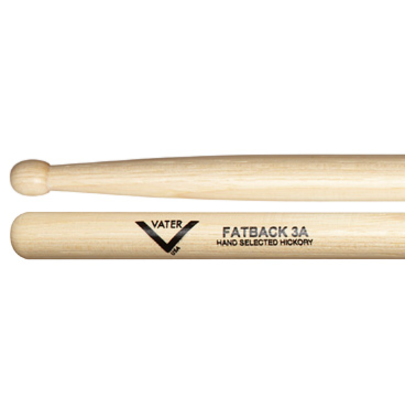 Vater Vater 3A Fatback Wood Tip Hickory Drumsticks Pair