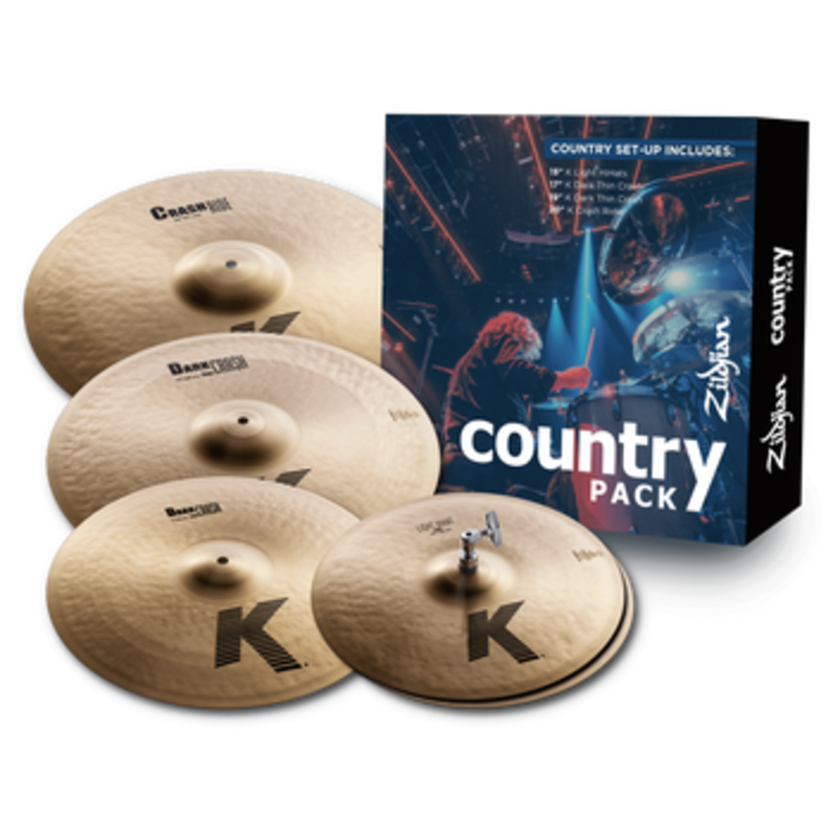 Zildjian Zildjian K Country Cymbal Pack 15HH/17C/19C/20CR K0801C