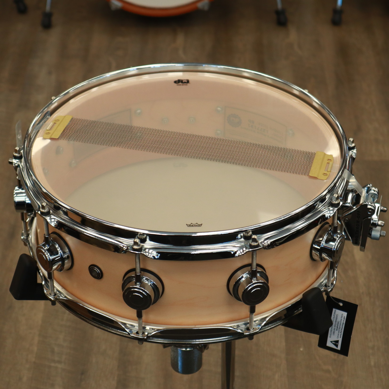 DW Collector's 5x" Maple Snare Drum Satin Oil w/ Chrome Hardware