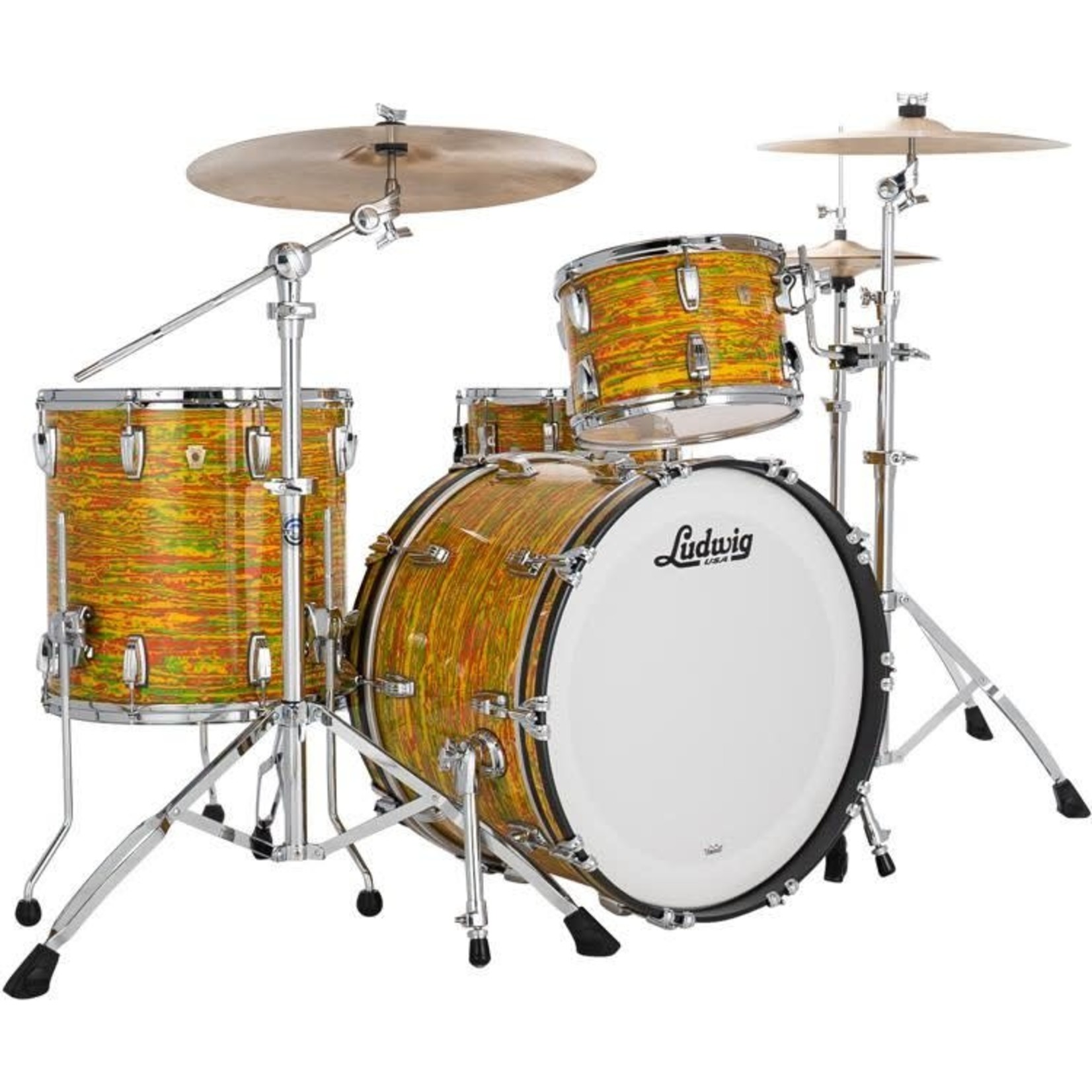 Ludwig Ludwig Classic Maple FAB 3-Piece Shell Pack 13/16/22 (Citrus Mod)
