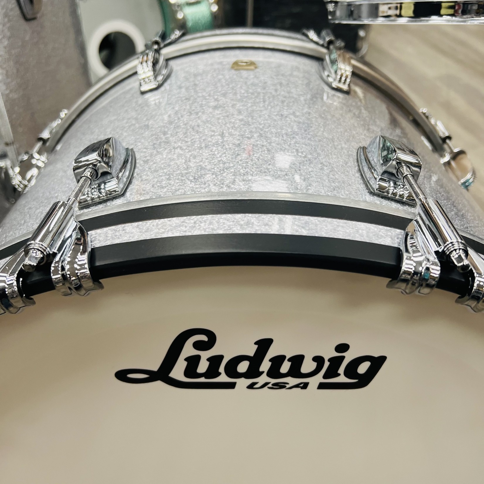 Ludwig Ludwig Classic Maple FAB 3-Piece Shell Pack 13/16/22 (Silver Sparkle)