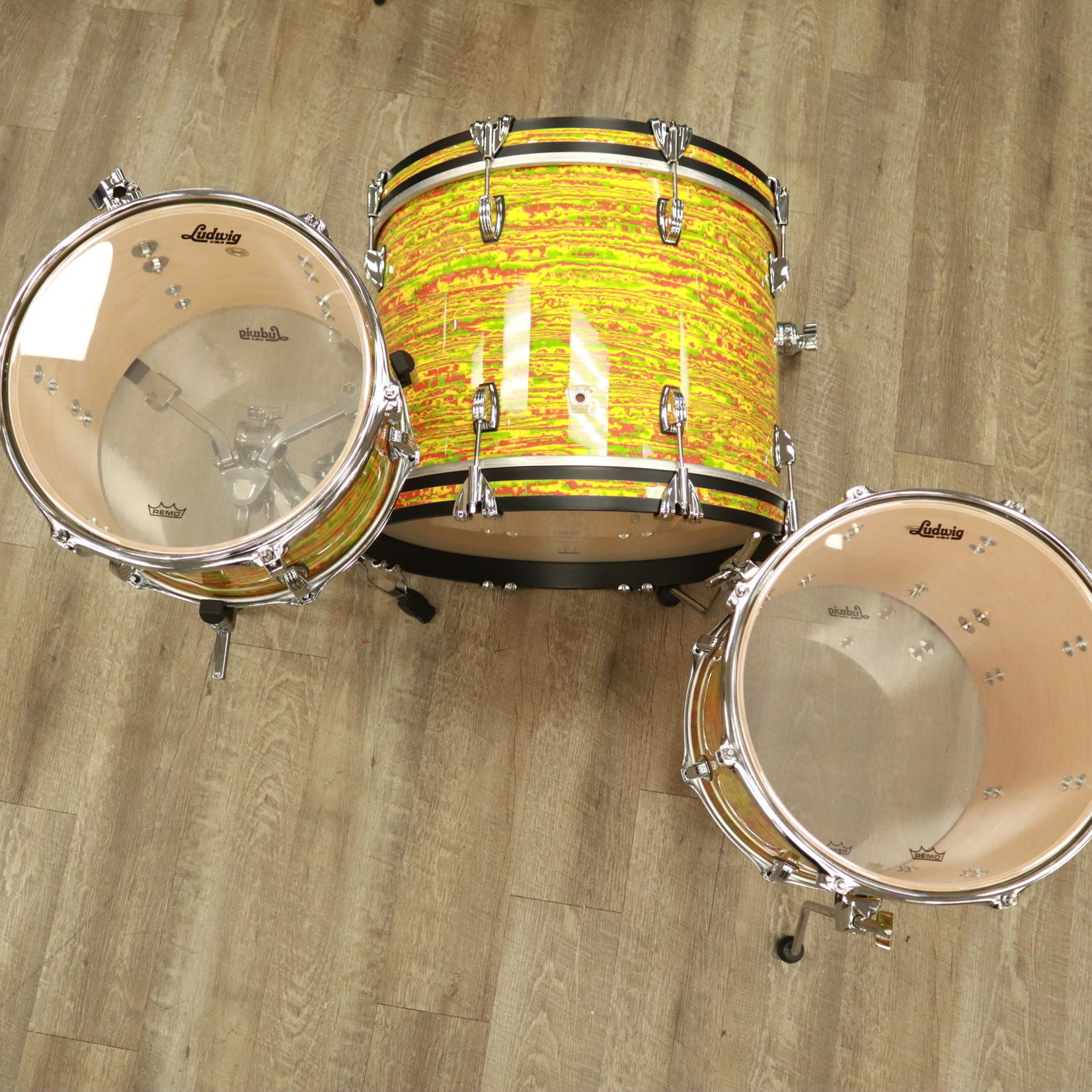 Ludwig Ludwig Classic Maple Downbeat 3-Pc Shell Pack 12/14/20 (Citrus Mod)