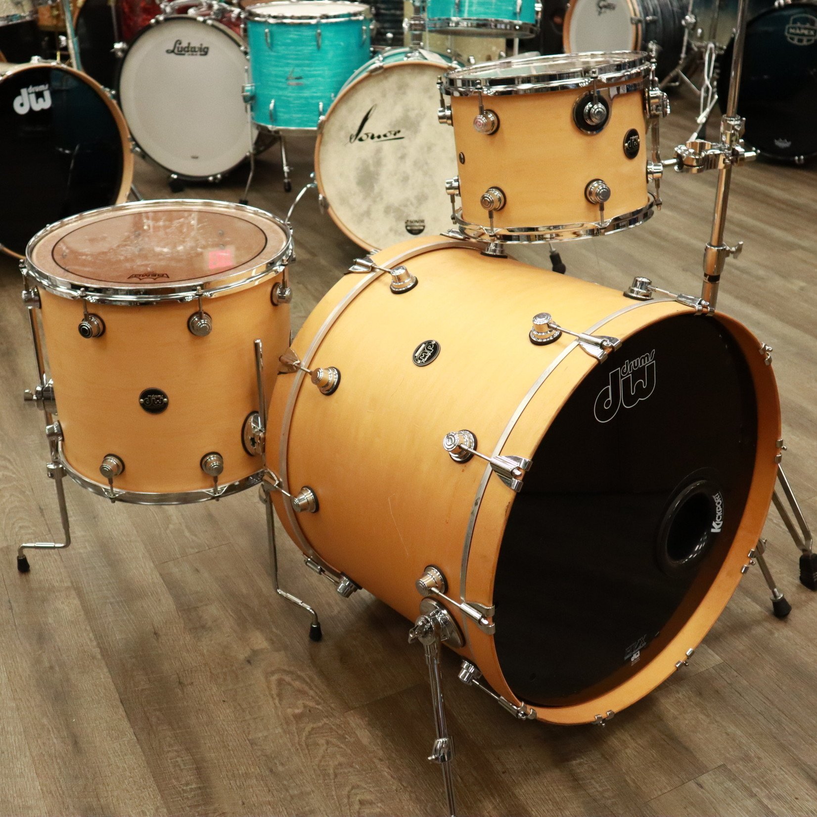 DW Used DW Performance Series 3-Piece Shell Pack 12/16/24 (Natural Satin)