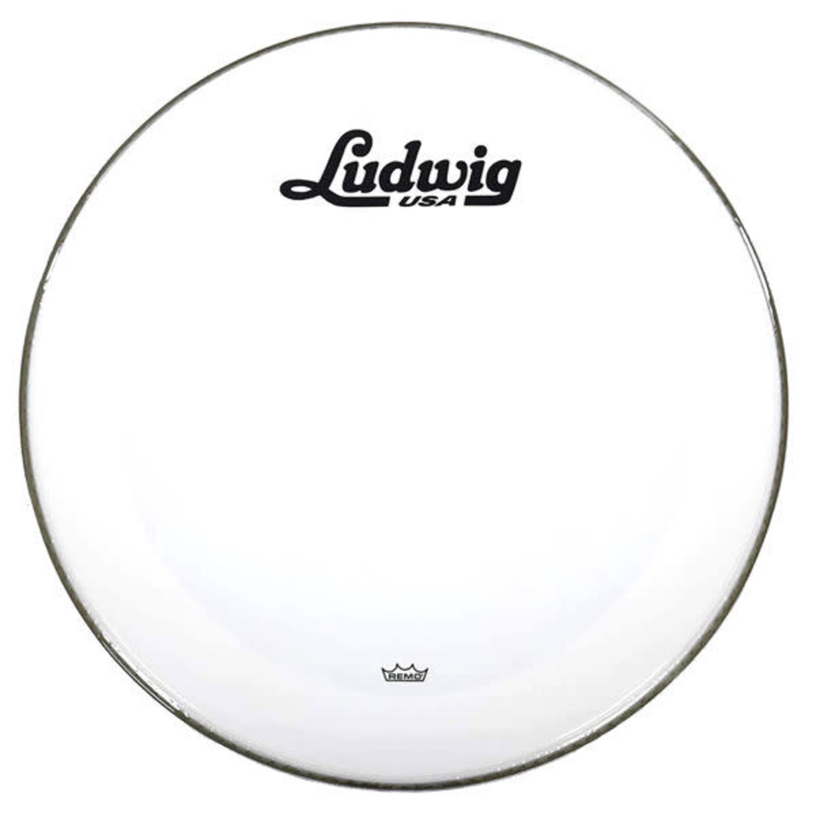 Ludwig/Remo Ludwig 24" Remo Powerstroke 3 Smooth White Drumhead With Script Logo LW1224P3SWV