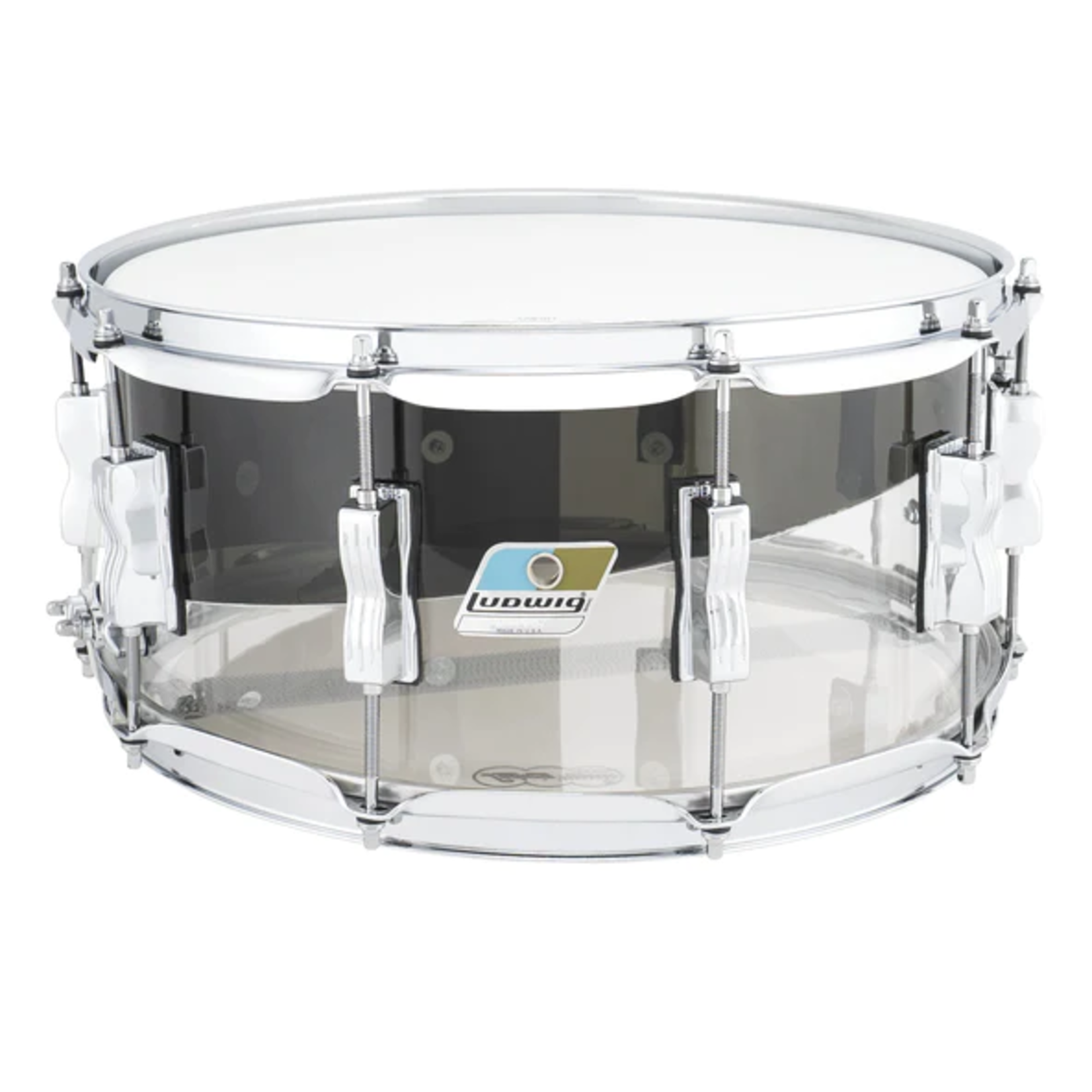 Ludwig 50th Anniversary LTD Vistalite 6.5x14 Snare Drum Smoke