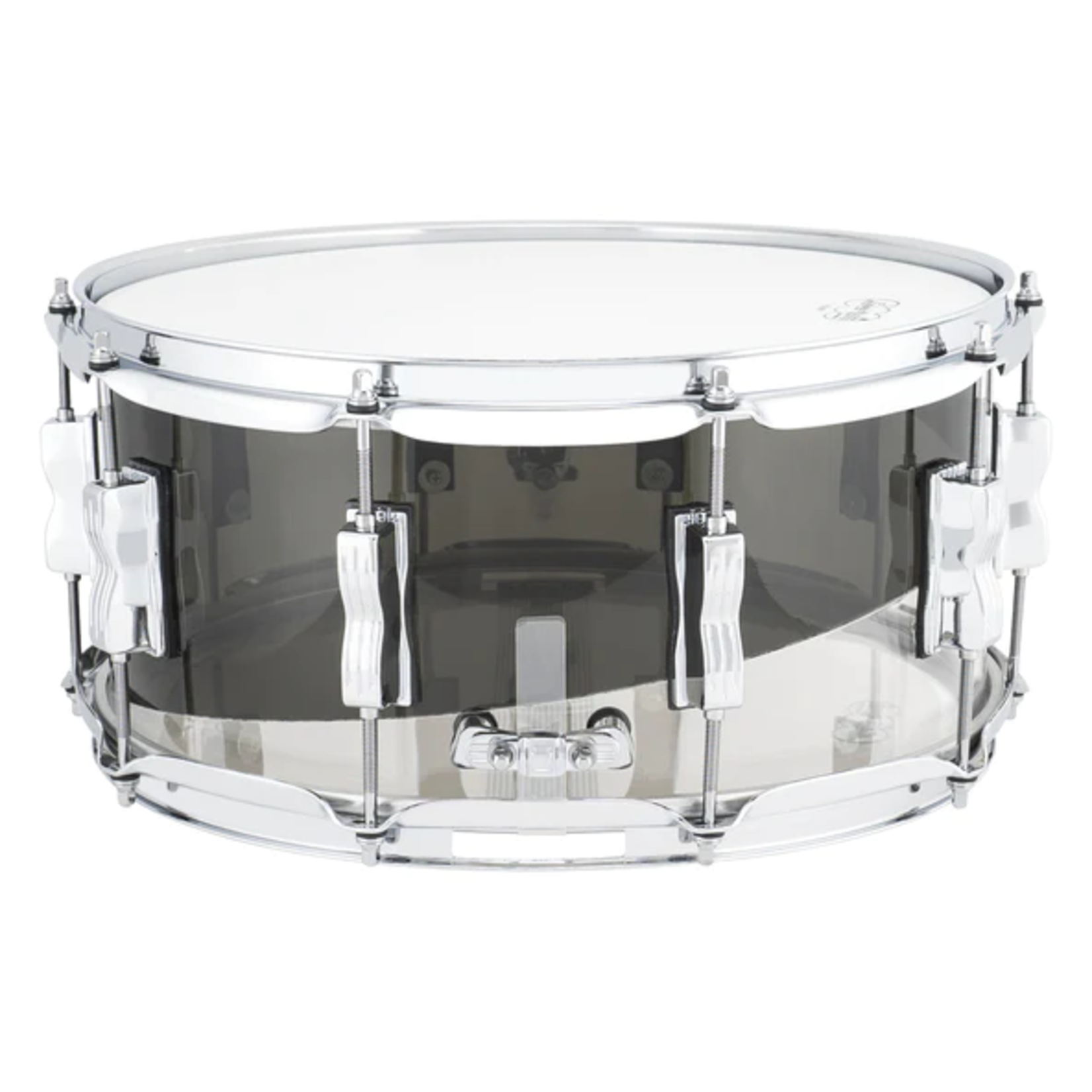 Ludwig Ludwig 50th Anniversary LTD Vistalite 6.5x14 Snare Drum Pattern E Smoke/Clear