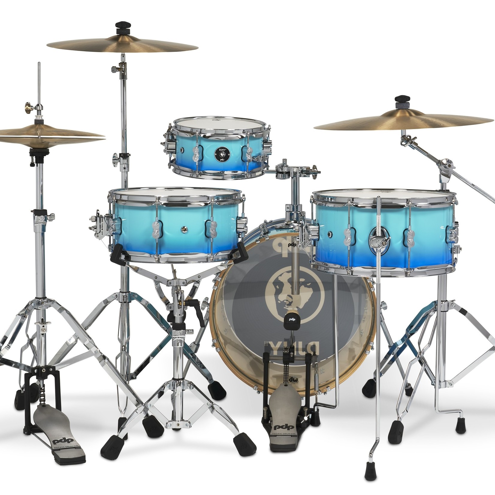 PDP Demo Model PDP Daru Jones 4-Piece New Yorker "Snom" Shell Pack (Blue Fade)