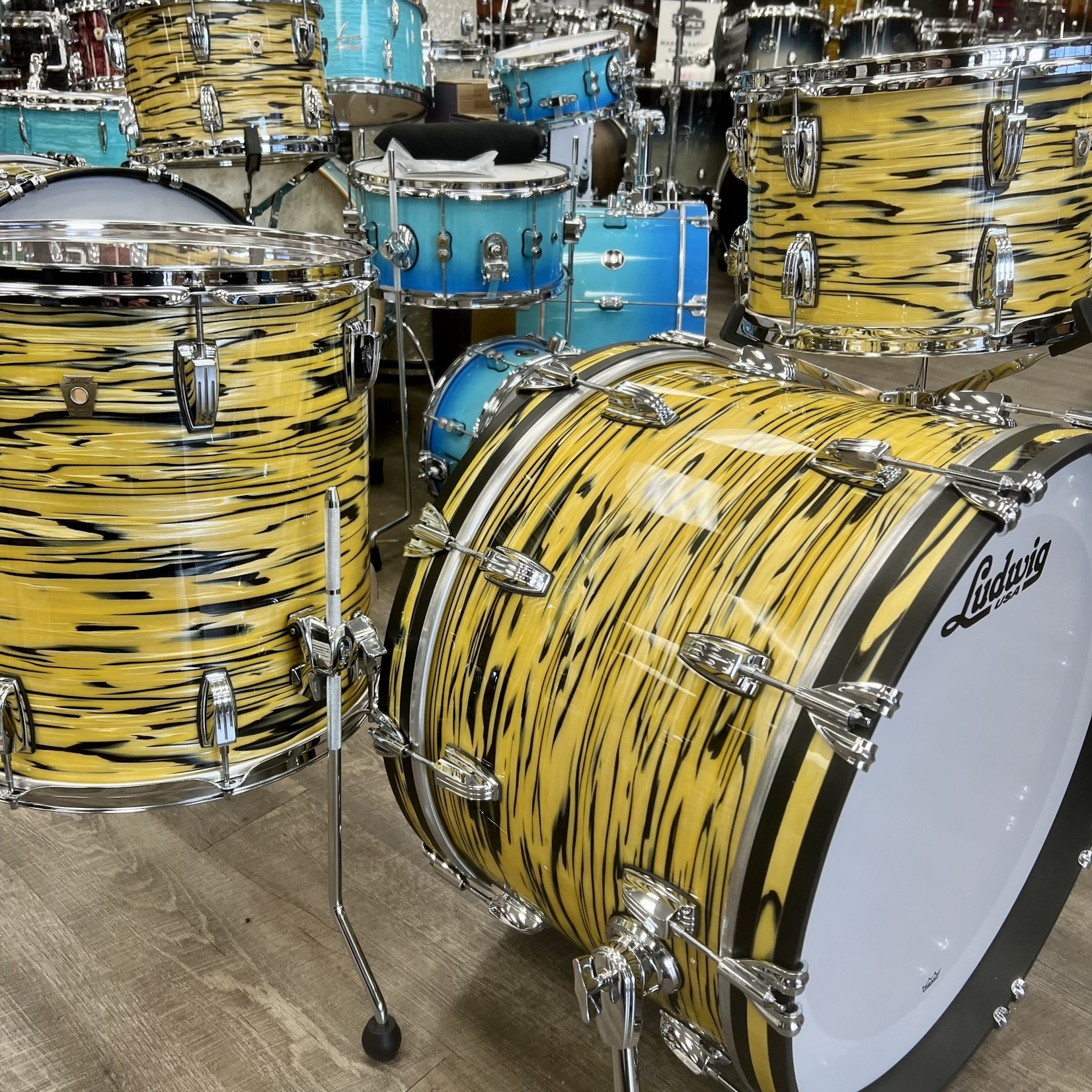 Ludwig Ludwig Classic Maple Fab 3Pc Shell Pack 13/16/22 (Lemon Oyster)