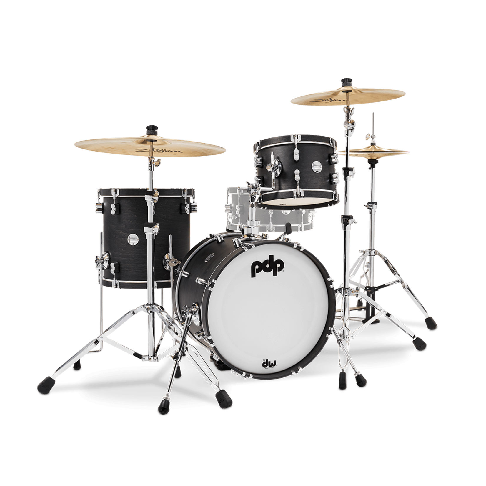 PDP PDP Concept Maple Classic "Bop Kit" 3-Piece Shell Pack 12"/14"/18" (Ebony Stain)