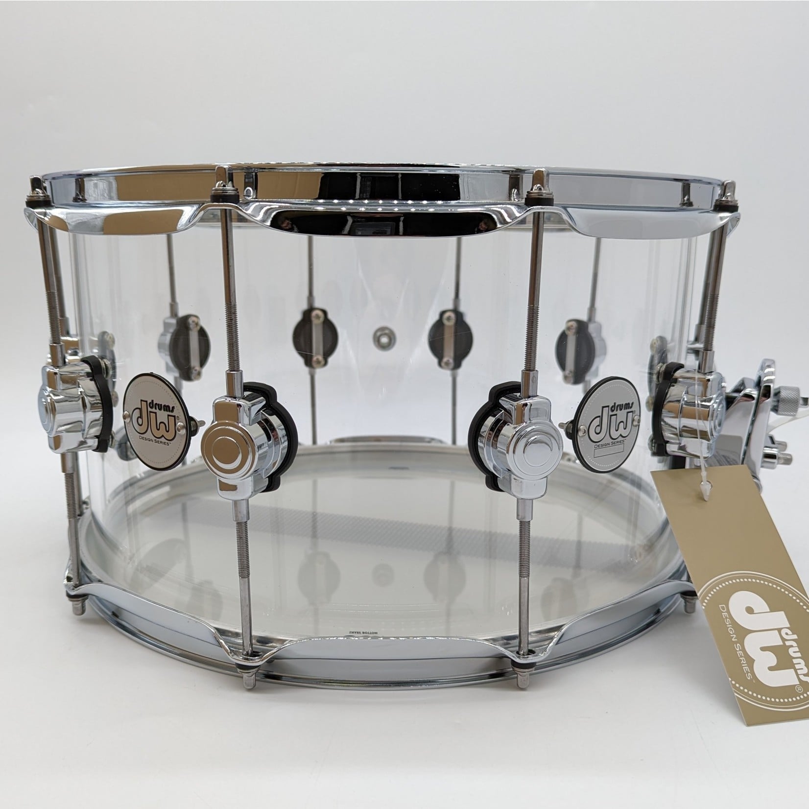 DW DW Design Series 8x14" Clear Acrylic Snare Drum DDAC0814SSCL1