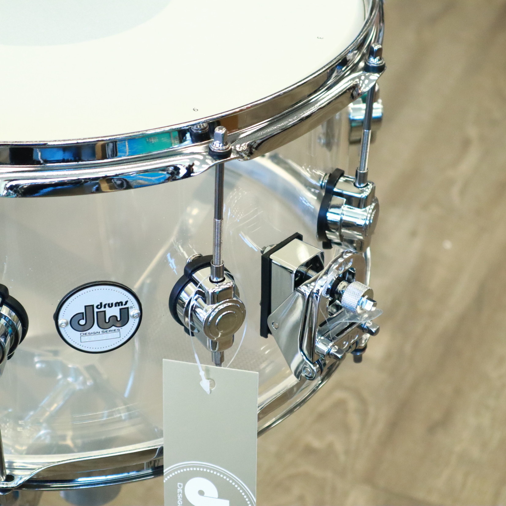 DW DW Design Series 8x14" Clear Acrylic Snare Drum DDAC0814SSCL1
