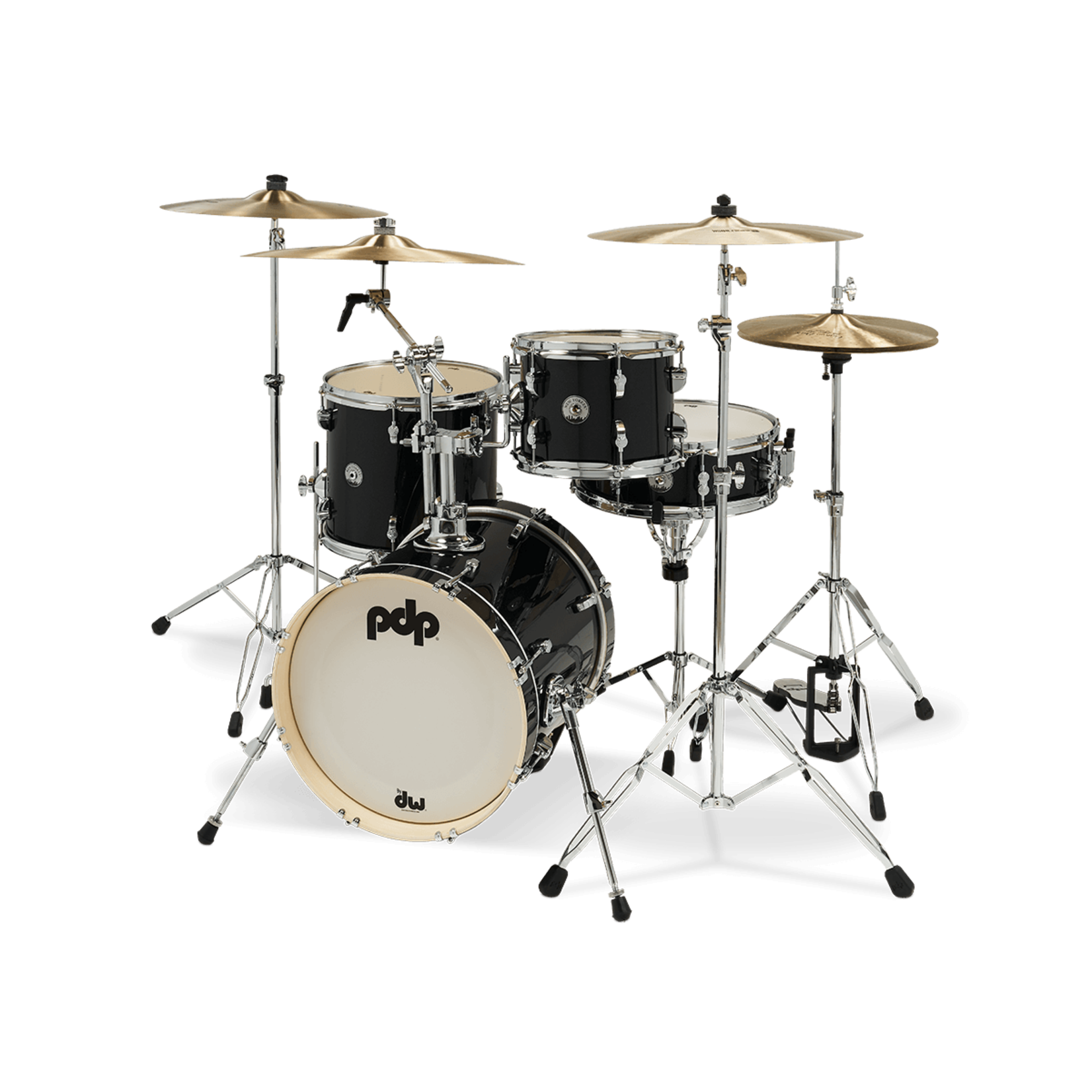 PDP PDP New Yorker 4-Piece Shell Pack 10/13/14Sn/16 (Black Onyx Sparkle) PDNY1604BO