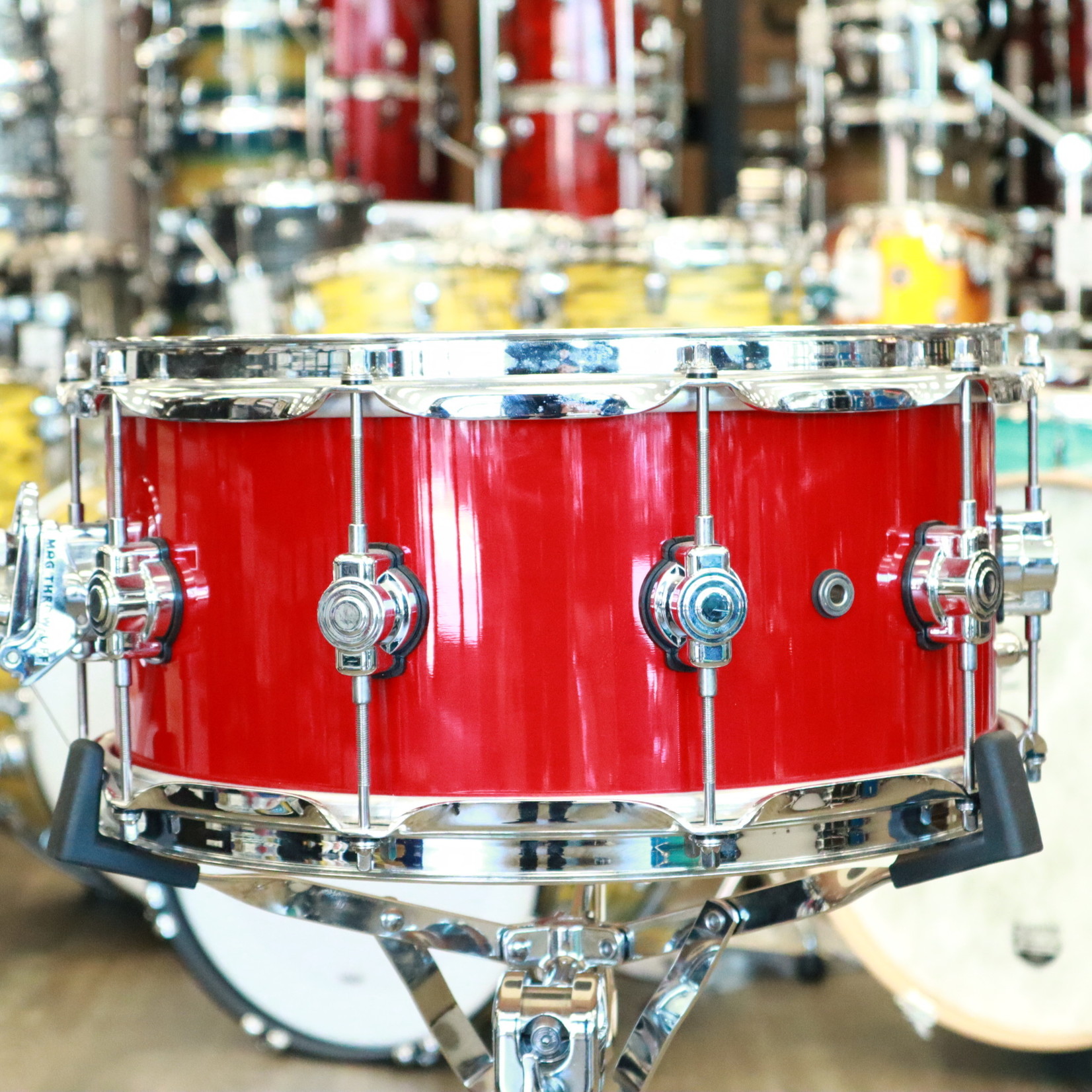 DW Like-New DW Performance Series 6.5x14" Snare Drum (Cherry Stain)