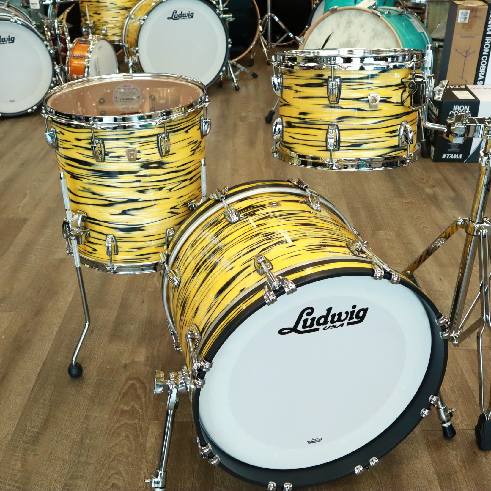 Ludwig Ludwig Classic Maple Jazzette 3Pc Shell Pack 12/14/18 (Lemon Oyster)