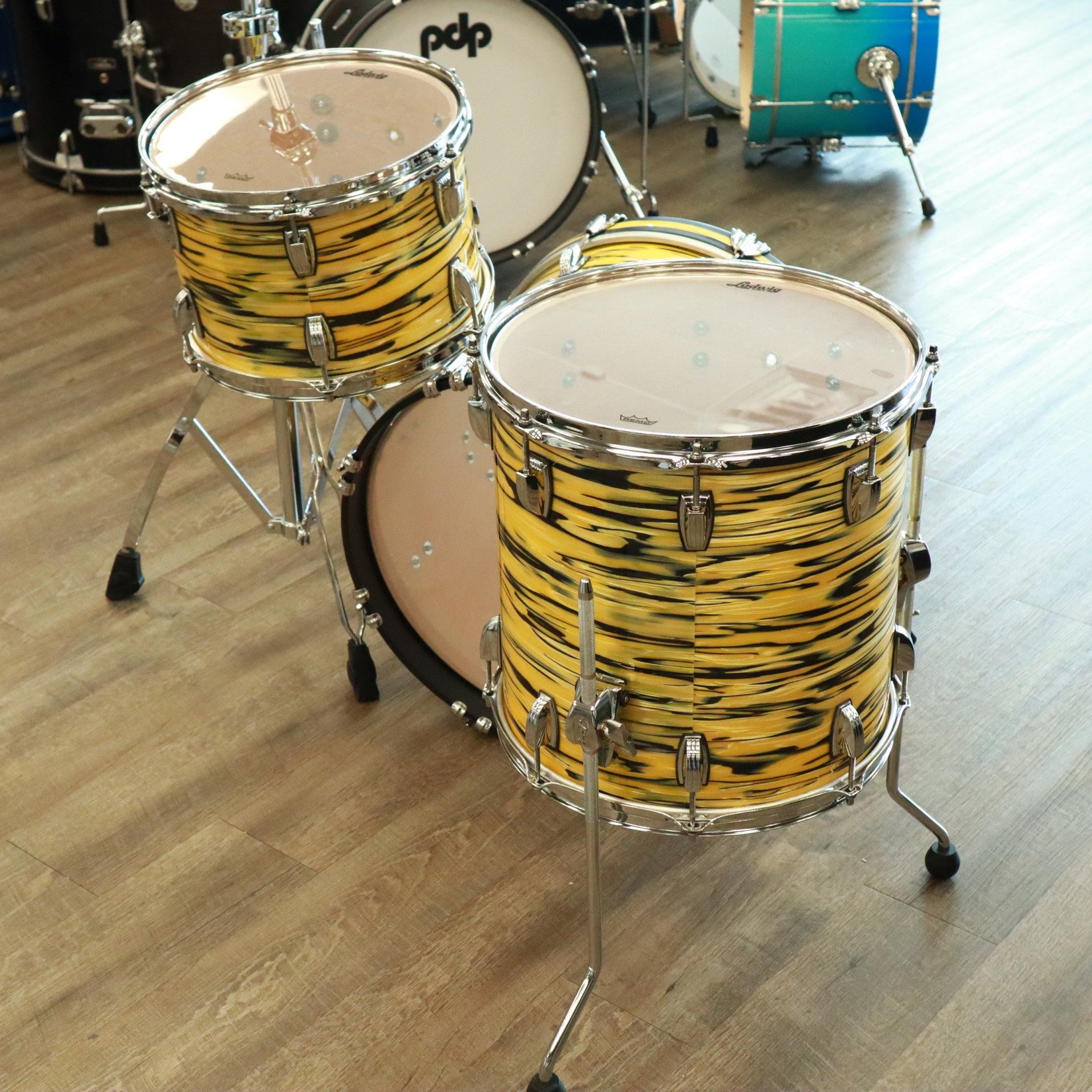 Ludwig Ludwig Classic Maple Jazzette 3Pc Shell Pack 12/14/18 (Lemon Oyster)