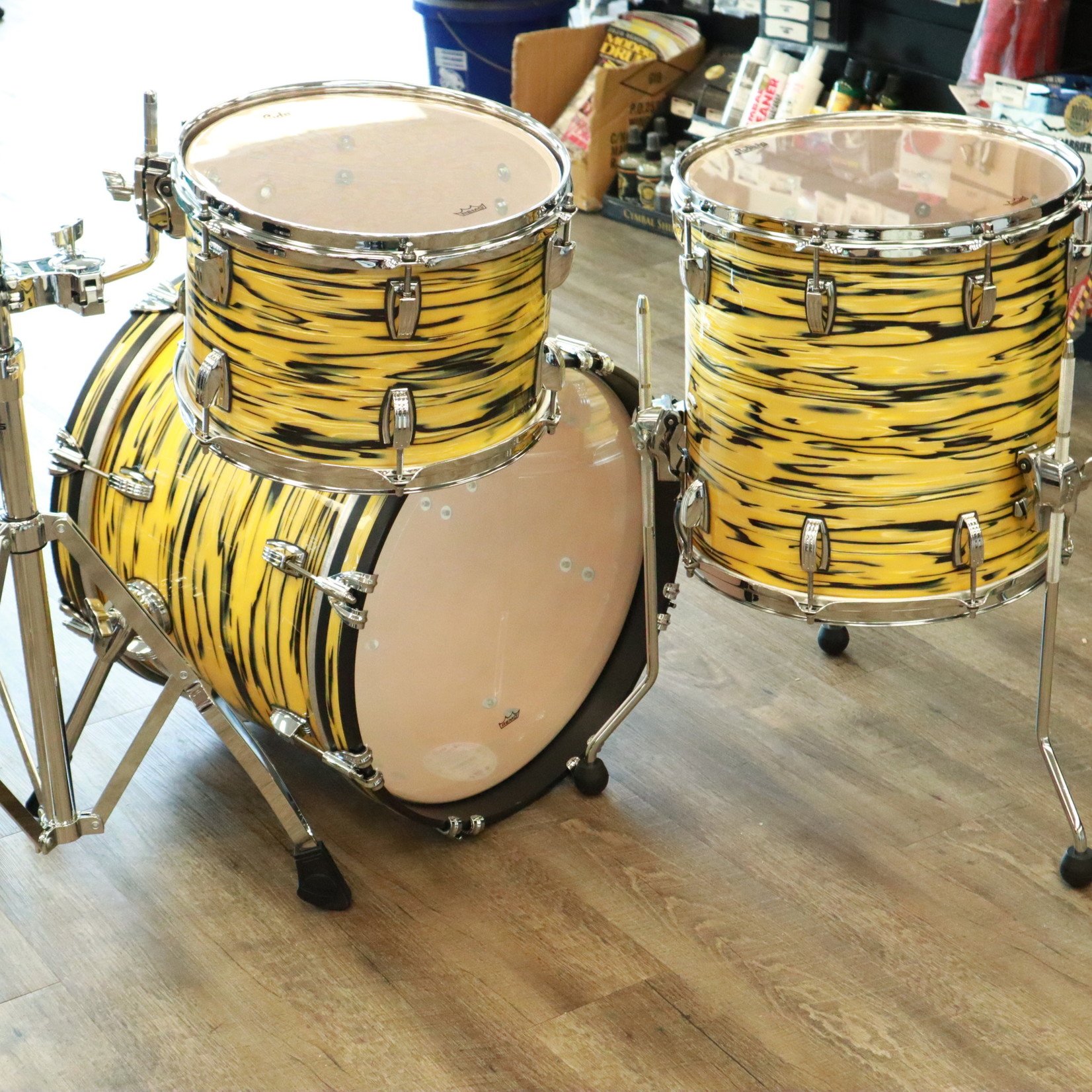 Ludwig Ludwig Classic Maple Jazzette 3Pc Shell Pack 12/14/18 (Lemon Oyster)