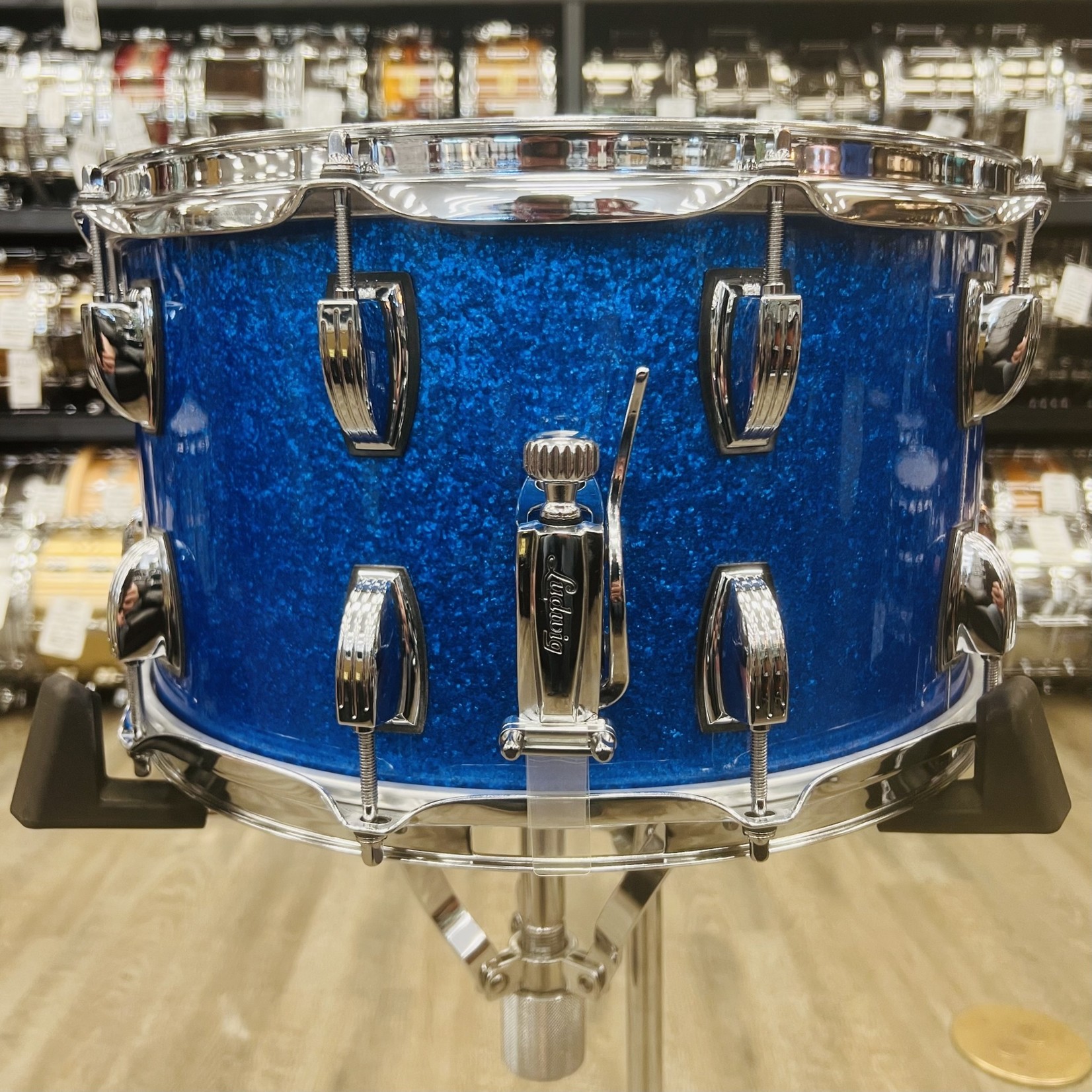 Ludwig Ludwig Legacy Mahogany 8x14" Snare Drum (Blue Sparkle)