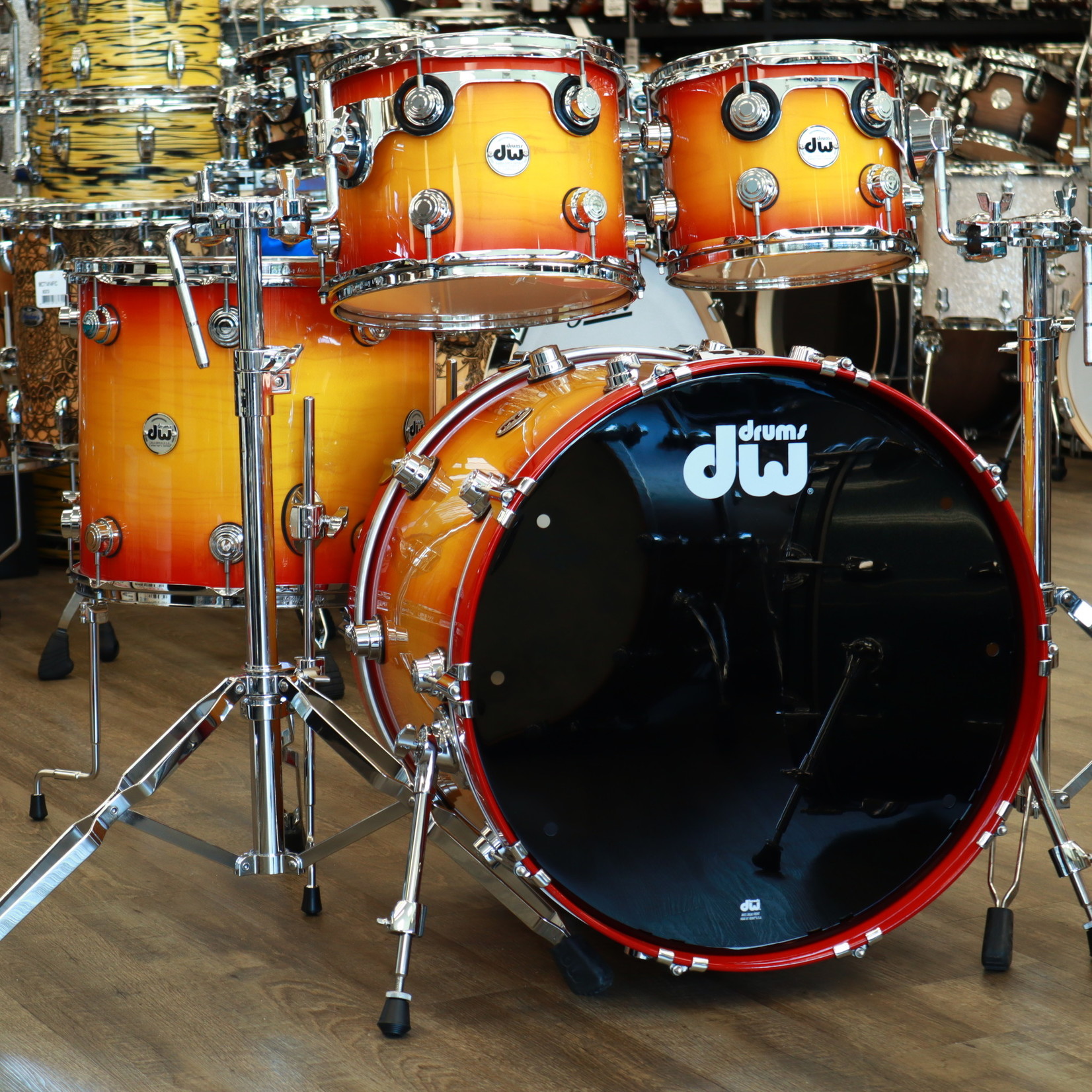 DW DW Collector's Series 4-Piece Shell Pack 22/10/12/16 Classic Burst