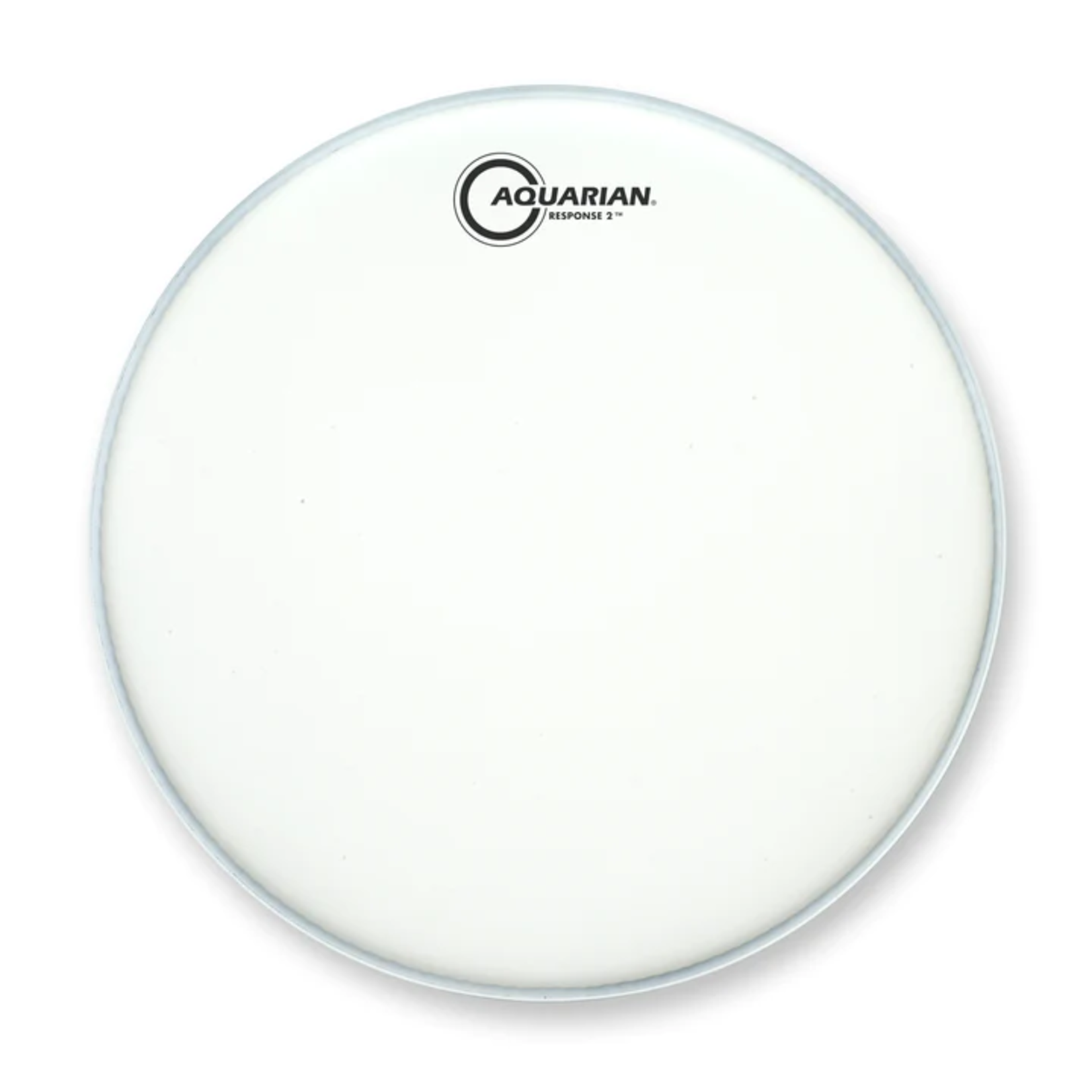 Aquarian Aquarian Response 2 White 7/7 Coated 14" Snare Drum Batter with Power Dot