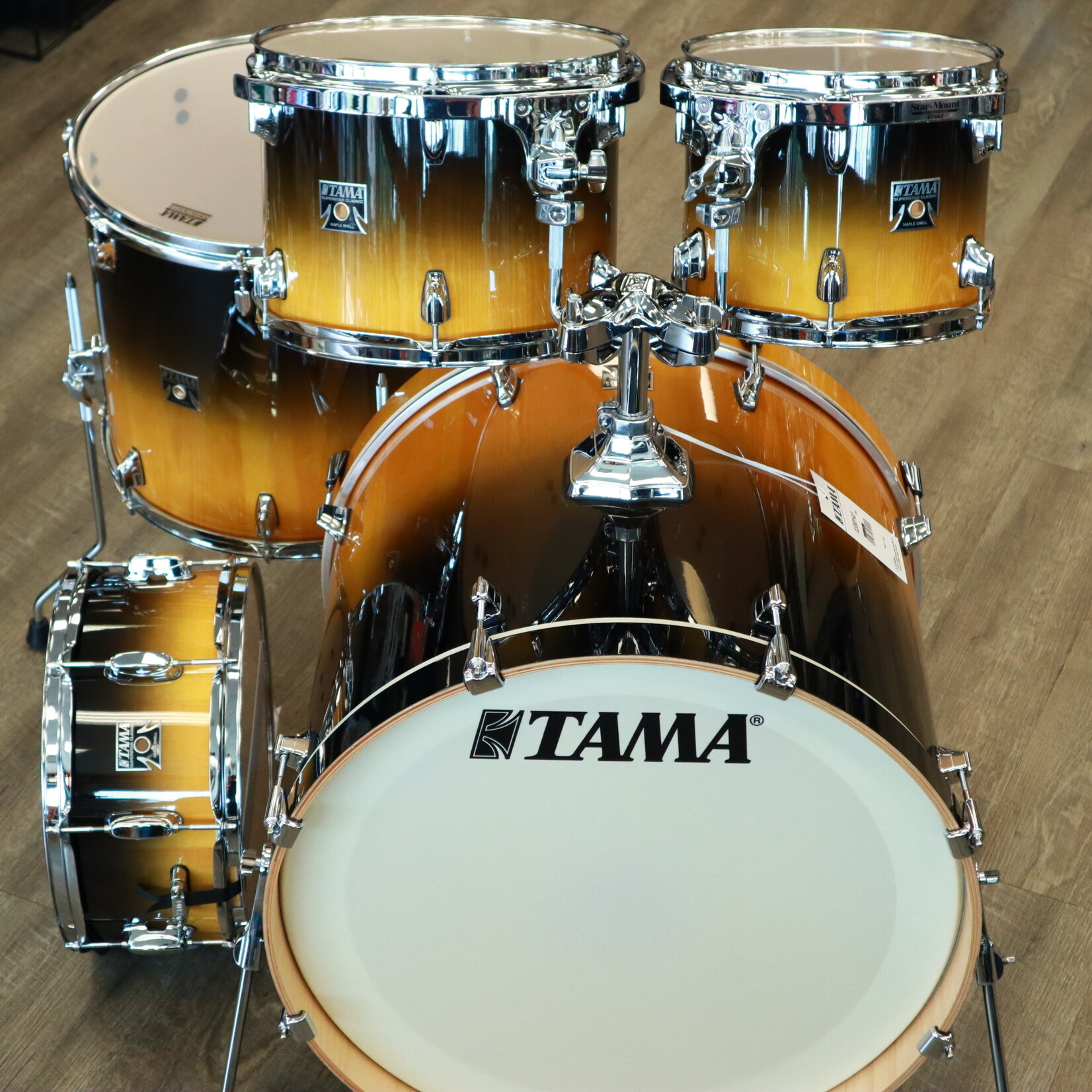 Tama Tama Superstar Classic Exotic Maple/ Lacebark Pine 5-Pc Shell Pack 10/12/16/22/14Sn (Gloss Lacebark Pine Fade)