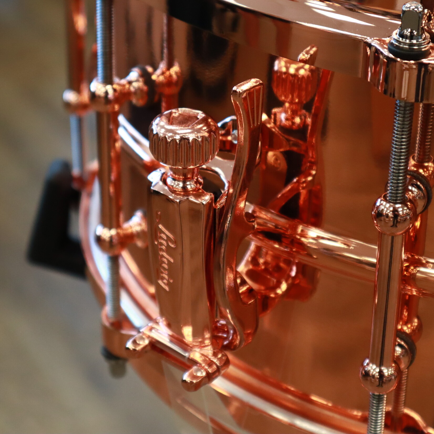 Ludwig Ludwig 6.5x14" Copperphonic Snare Drum Smooth Shell with Copper Hardware LC662TC