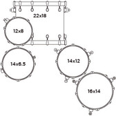 Mapex Mars Birch 5-Piece Crossover Shell Pack (Blood Orange