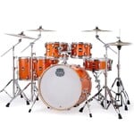 Mapex Mapex Mars Maple 6-Piece Studioease Shell Pack 22/10/12/14/16/Snare, Fast Toms (Glossy Amber)