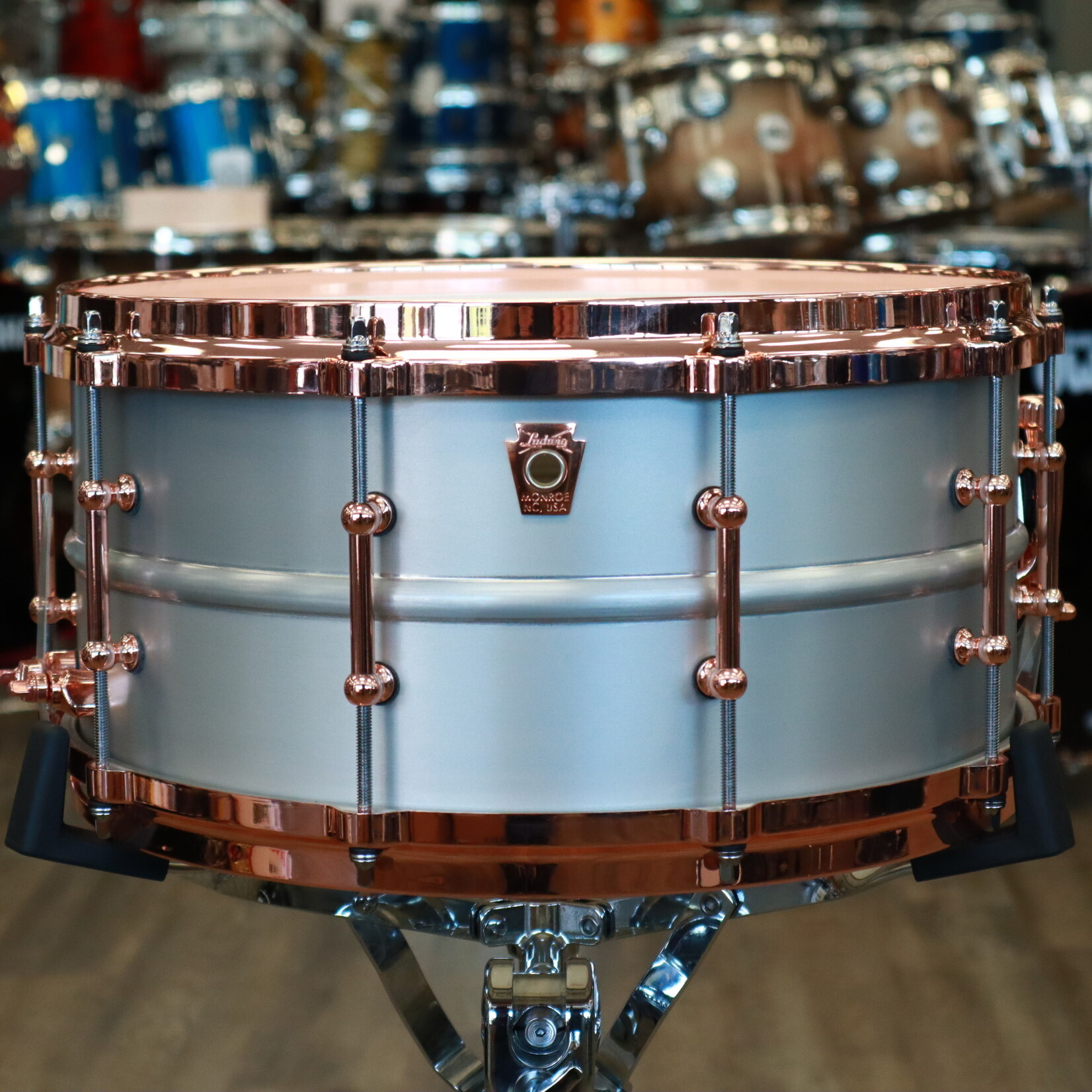 Ludwig Ludwig 6.5x14" Acrophonic Snare Drum w/ Copper Hardware LM405DTC