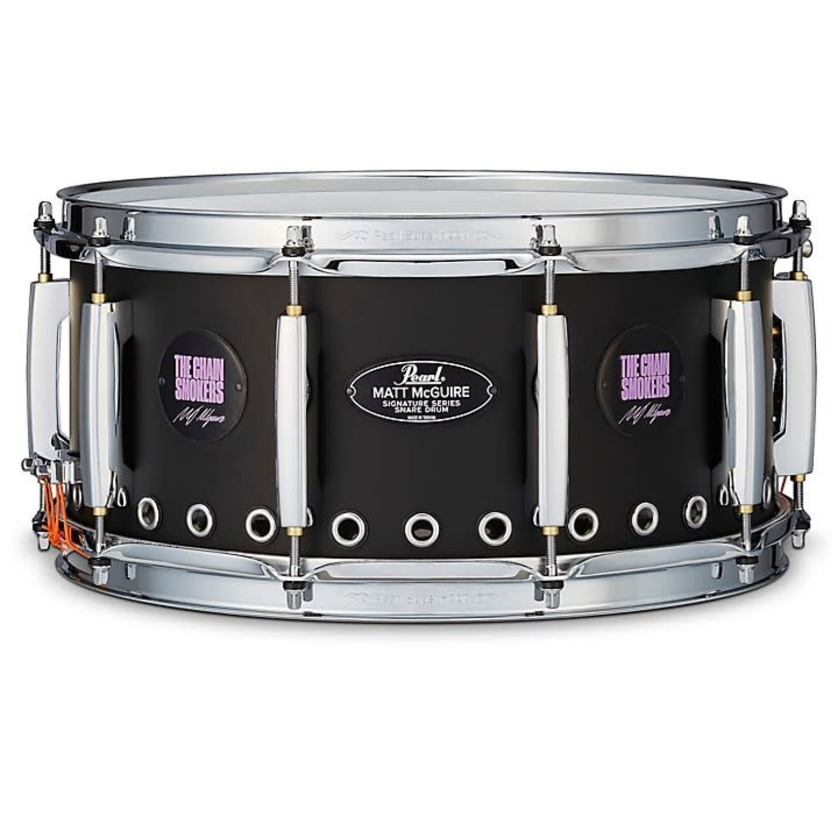 Pearl Pearl Matt McGuire Signature 6.5x14" Vented Black Steel Snare Drum