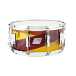 Ludwig Ludwig 50th Anniversary LTD Vistalite 6.5x14 Snare Drum Pattern C Red/Yellow