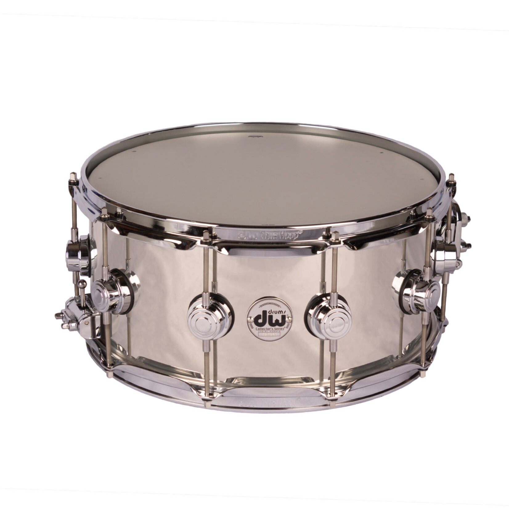 DW DW Collector's 6.5x14" Nickel Over Brass Snare Drum with Chrome Hardware DRVK6514SVC