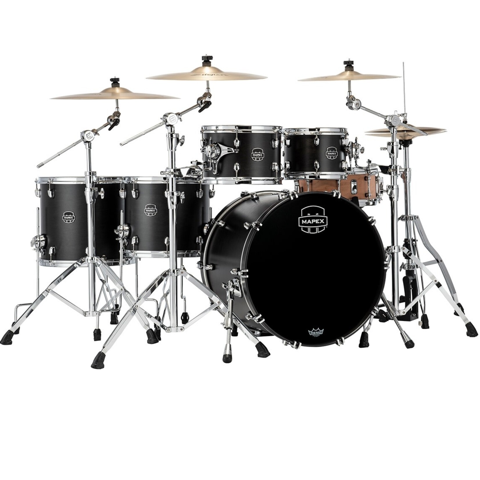 Mapex Mapex Saturn Studioease 5-Pc Shell Pack 10/12/14/16/22 (Satin Black)